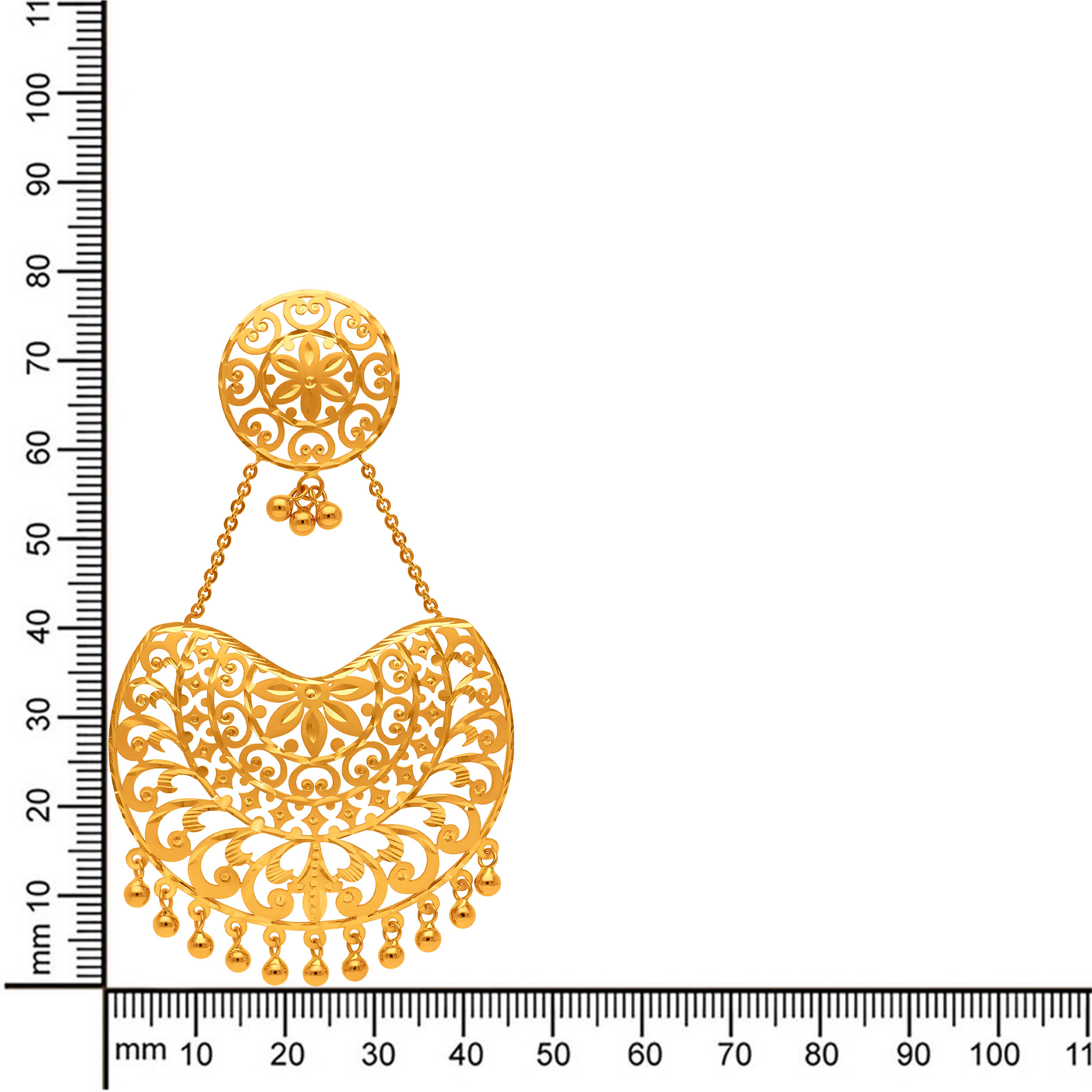 Regal Web Gold Earrings - Senco Gold and Diamonds