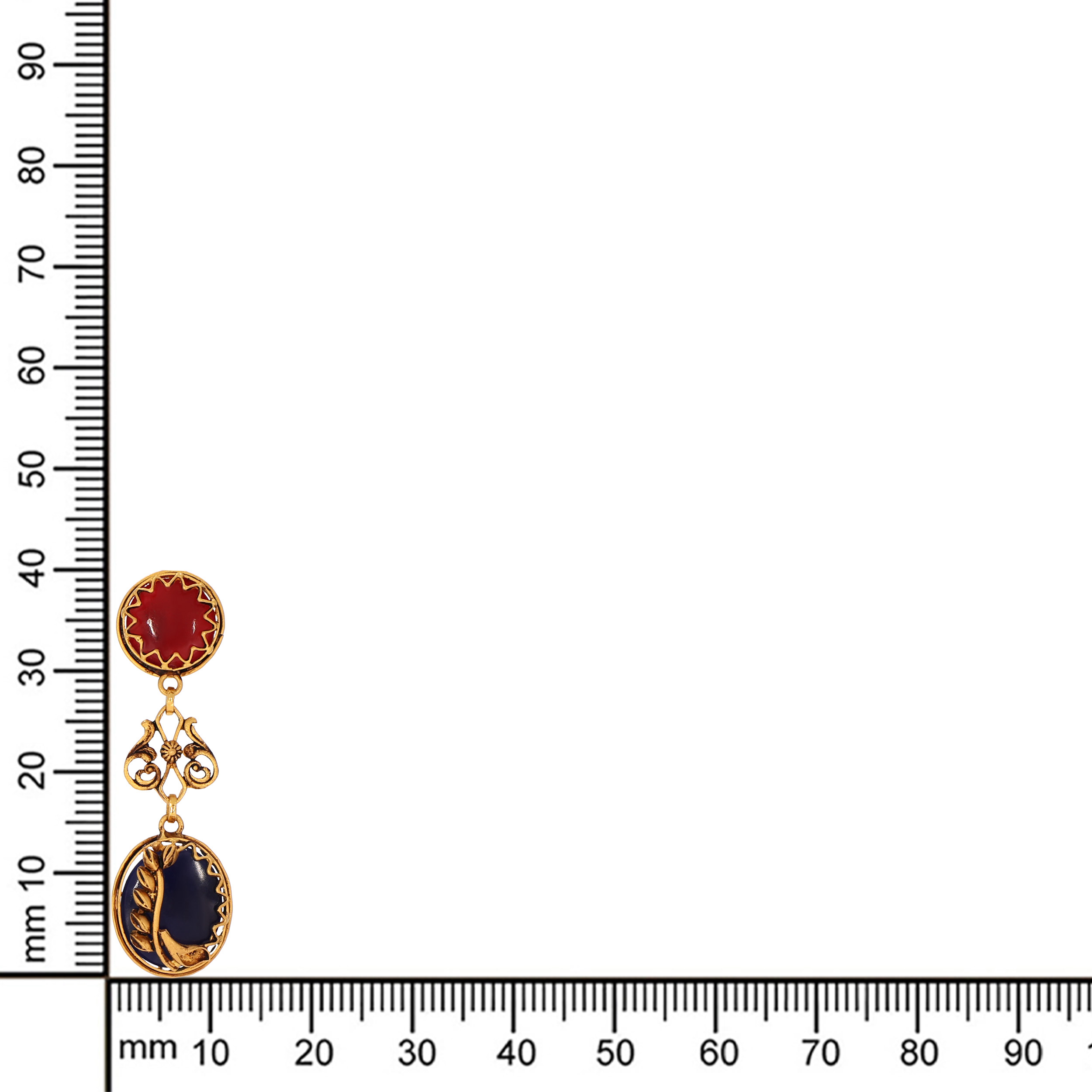 22K Yellow Gold Drop Earrings-GPGN-D000788480 - Senco Gold and Diamonds