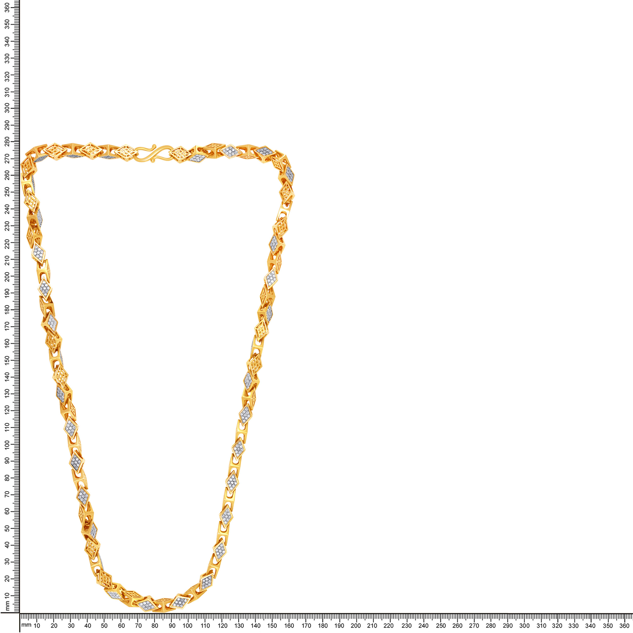 Noir Rhombus Signature Men's Diamond Chain - Senco Gold and Diamonds