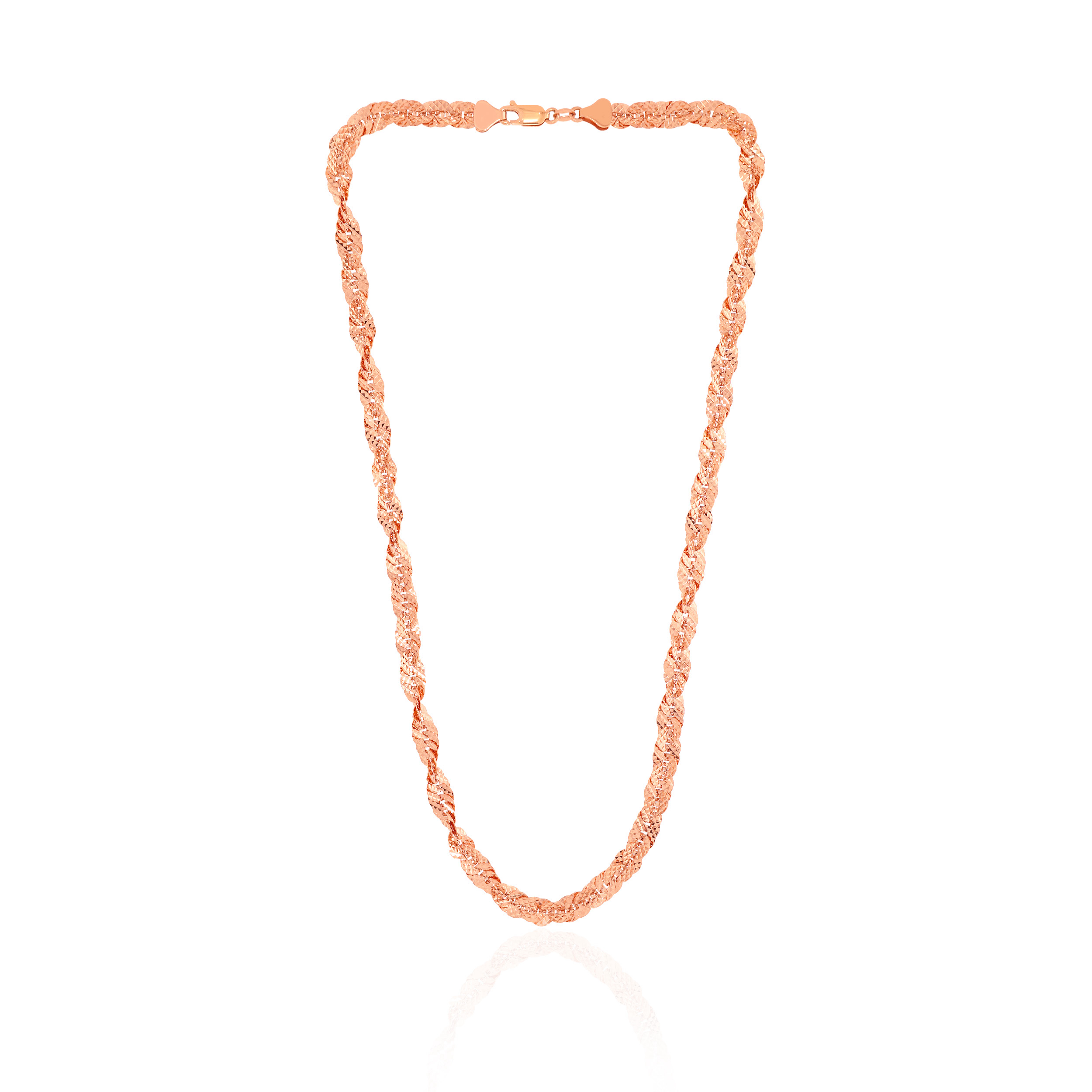 Rosy Twist Unisex Gold Chain - Senco Gold and Diamonds