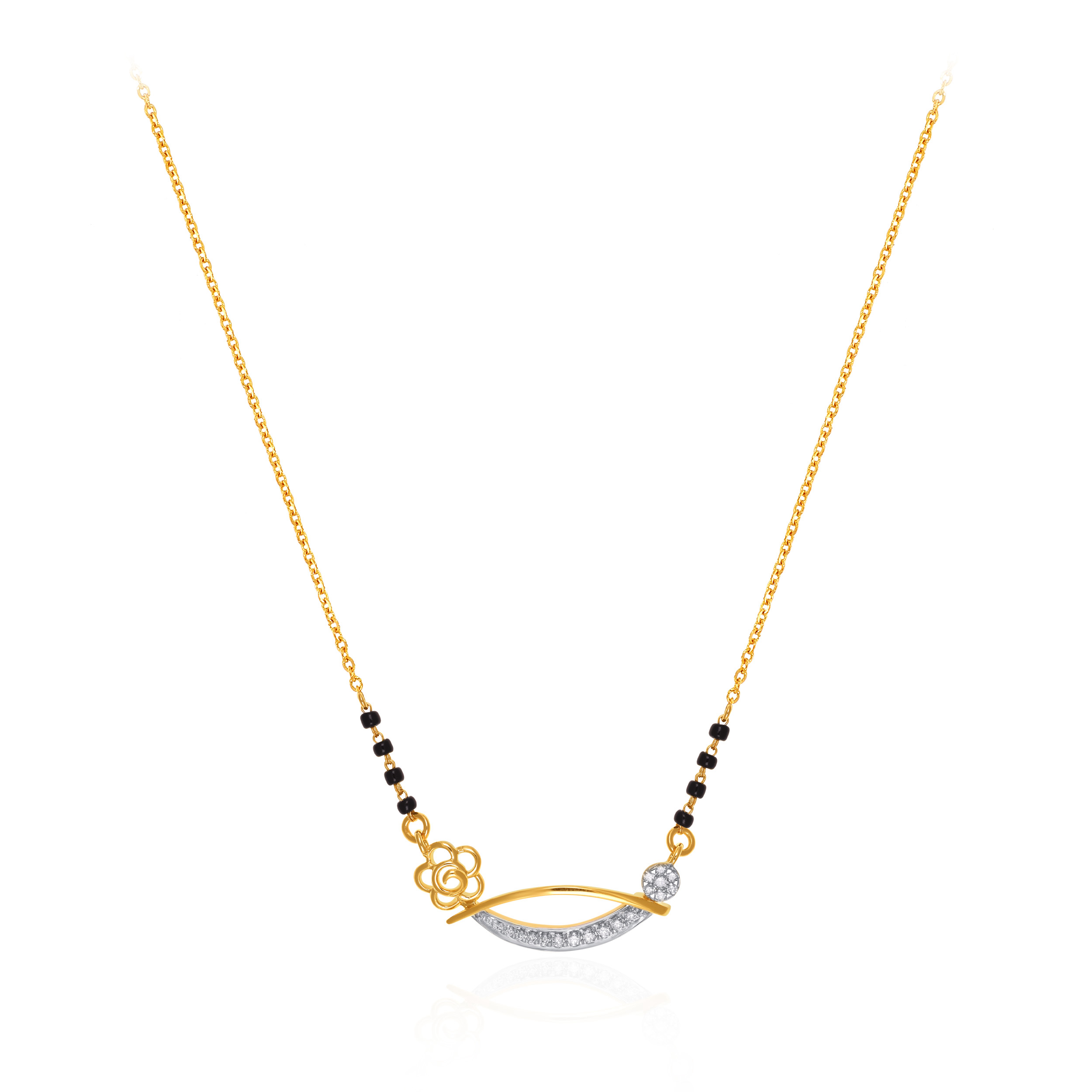 Minimalist Love Diamond Mangalsutra - Senco Gold and Diamonds