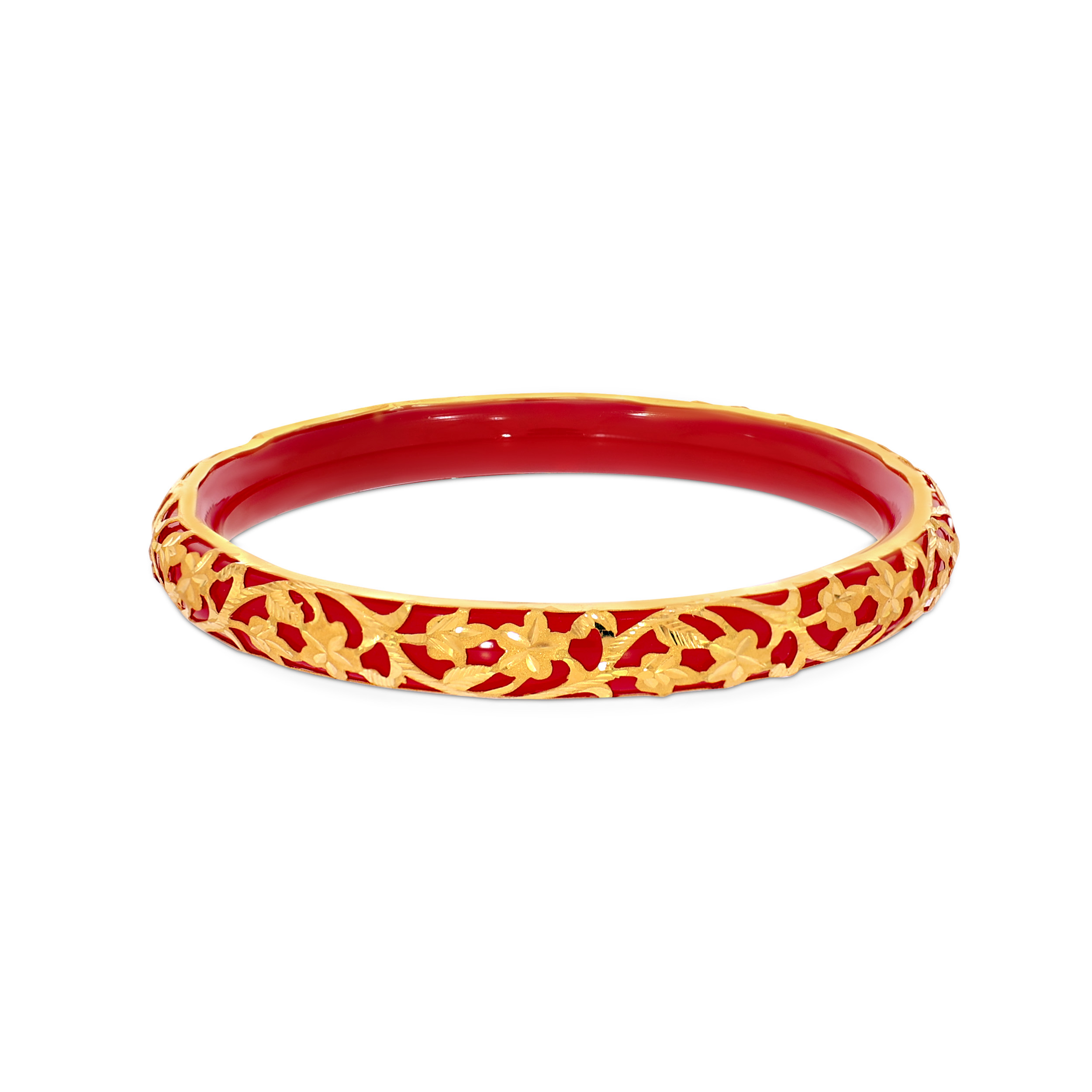 22K Yellow Gold Gold Pola Bangle-GPB-D000467021 - Senco Gold and Diamonds