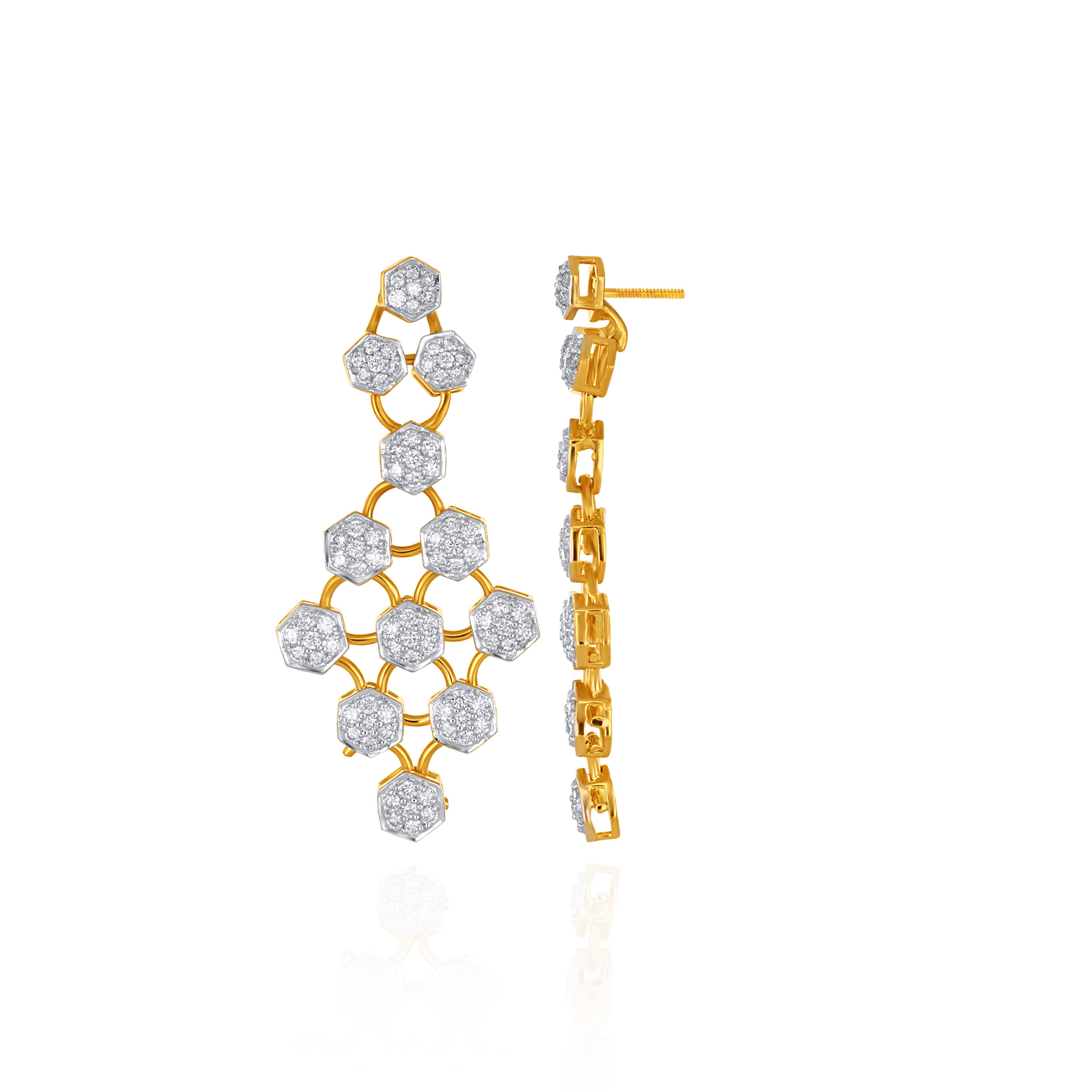 Rosetta Opulence Diamond Earrings - Senco Gold and Diamonds