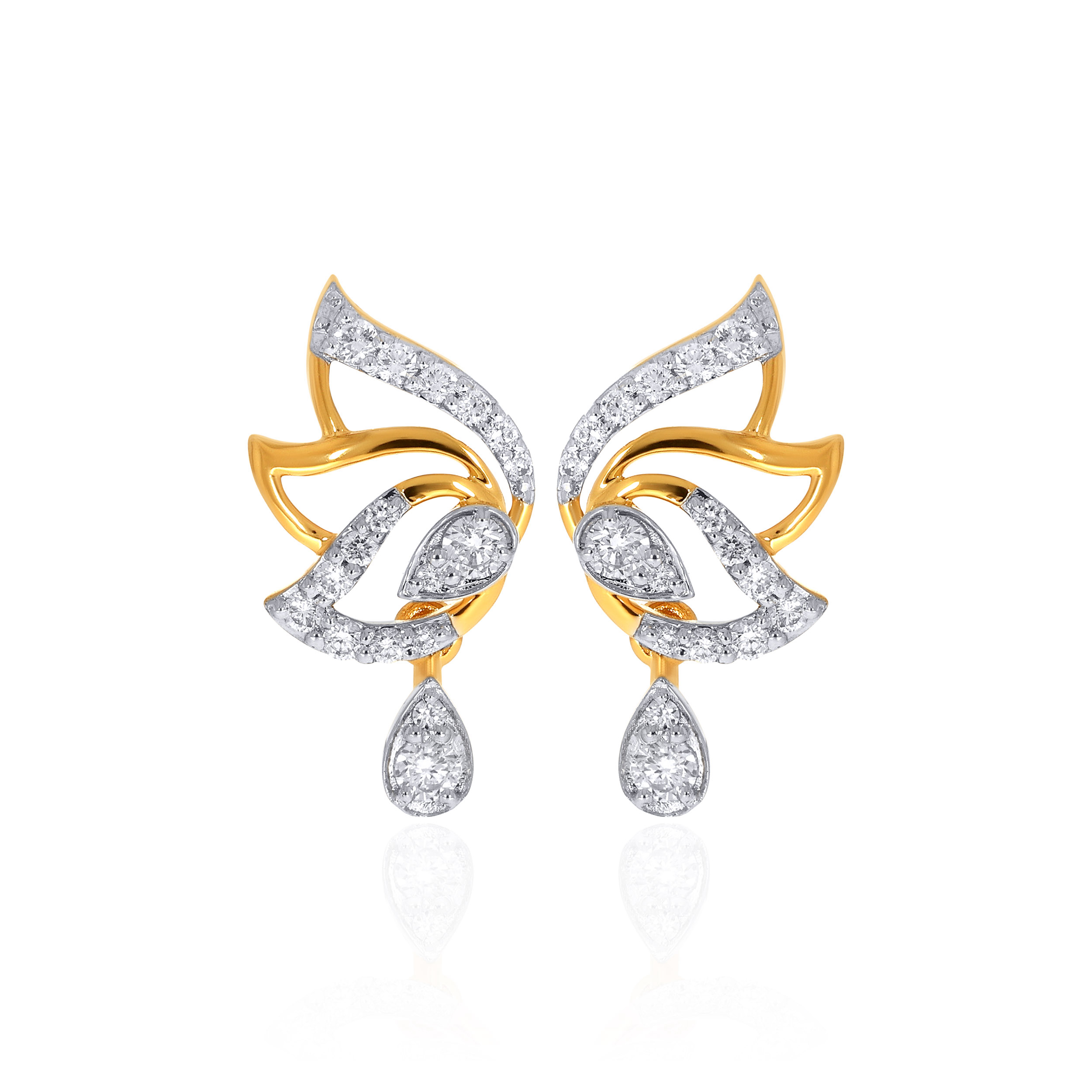 14K Yellow Gold Studs Earrings-DT-D000773566 - Senco Gold and Diamonds
