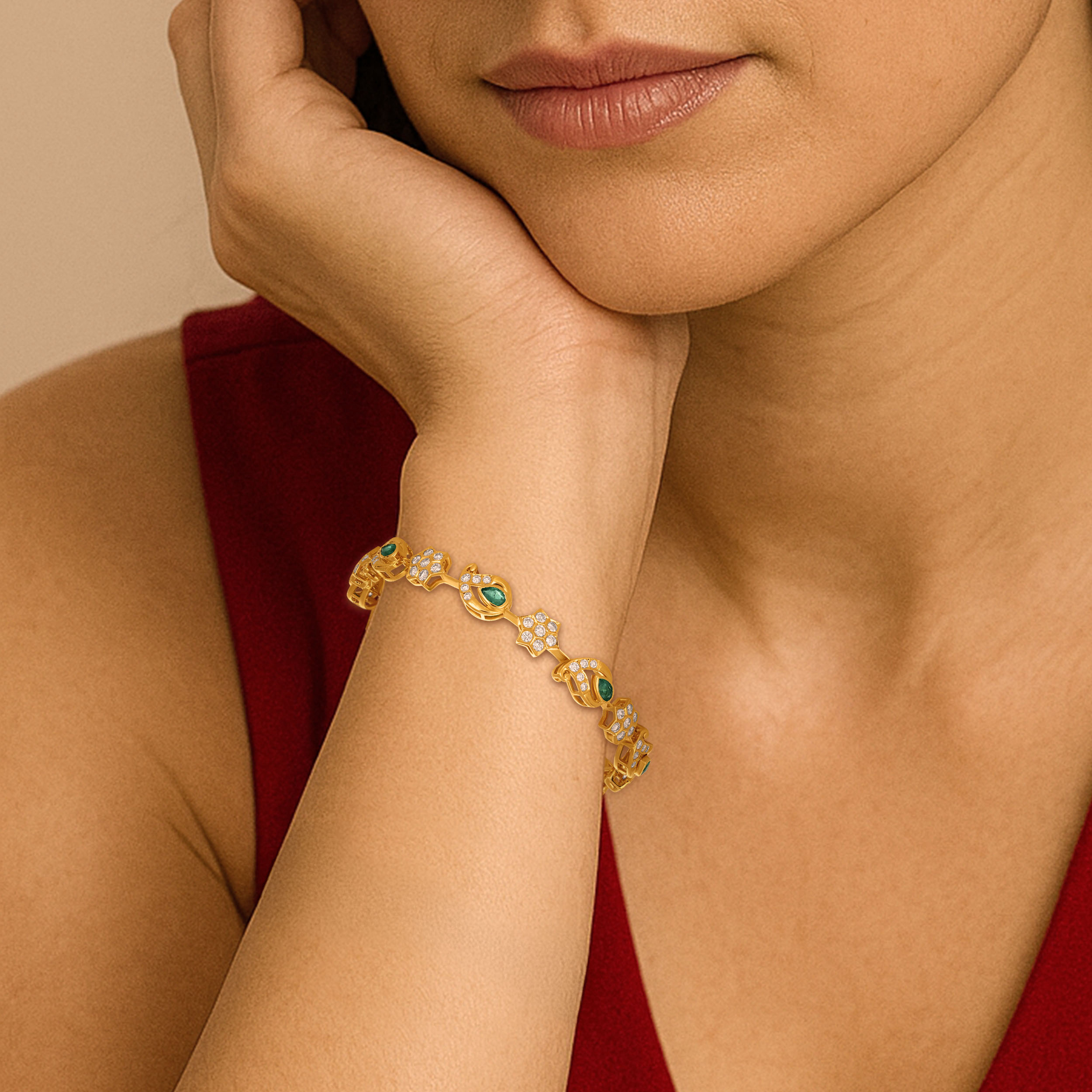 Vintage Verve Diamond Churi - Senco Gold and Diamonds