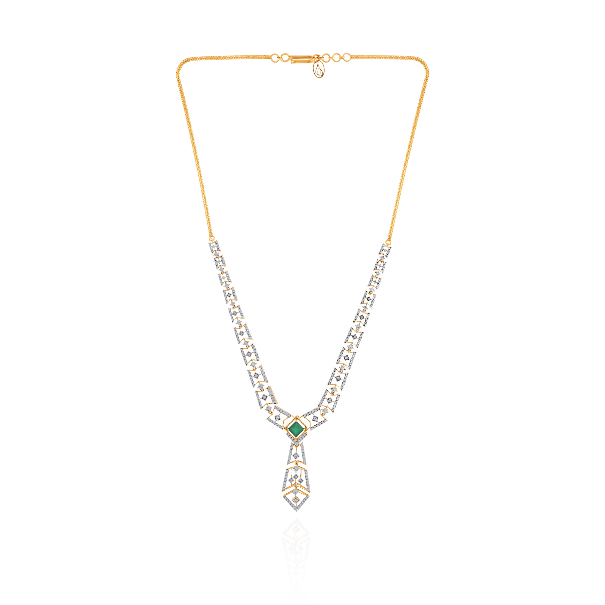 Serenelle Verde Diamond Necklace - Senco Gold and Diamonds
