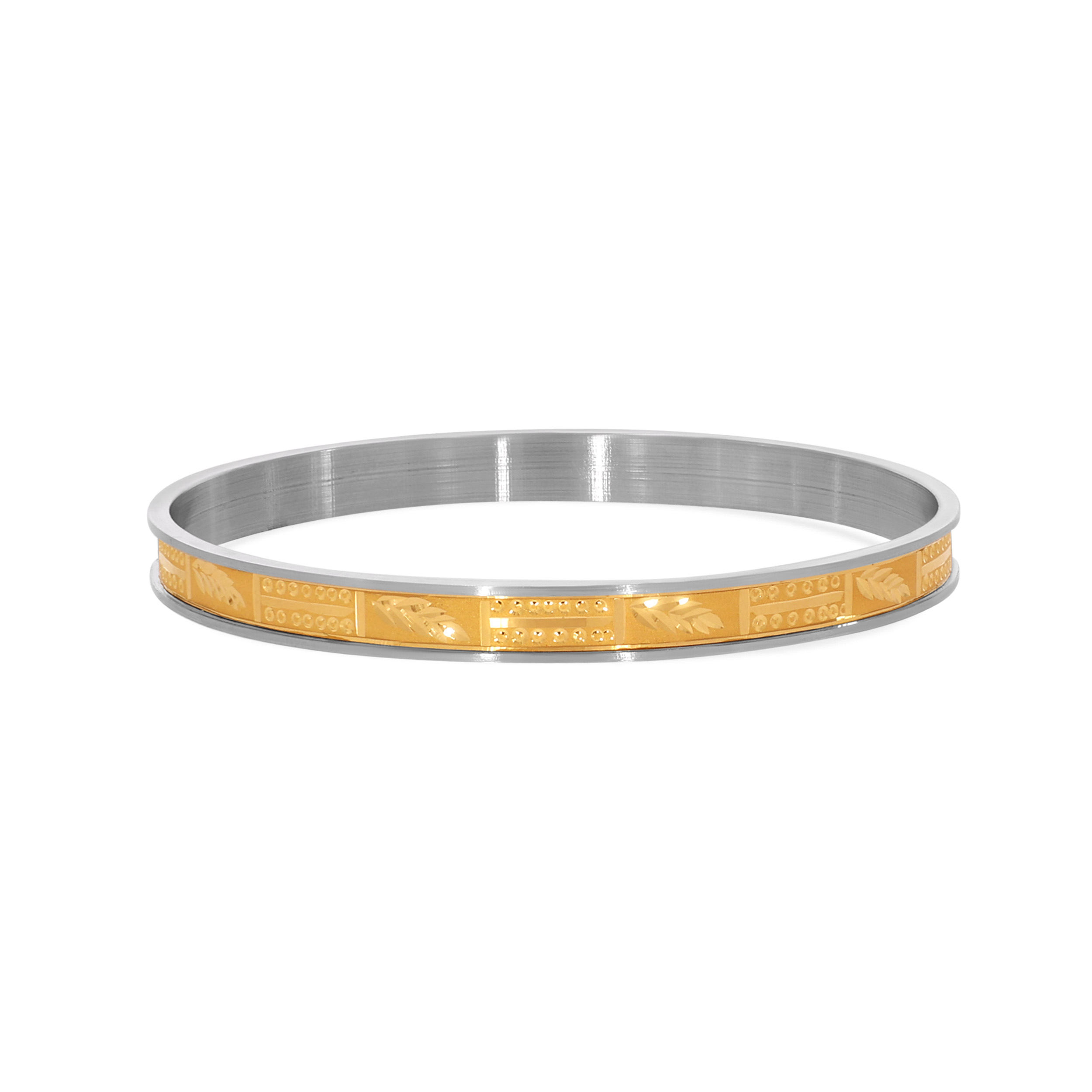 Poise Channel Gold Noa Bangle - Senco Gold and Diamonds