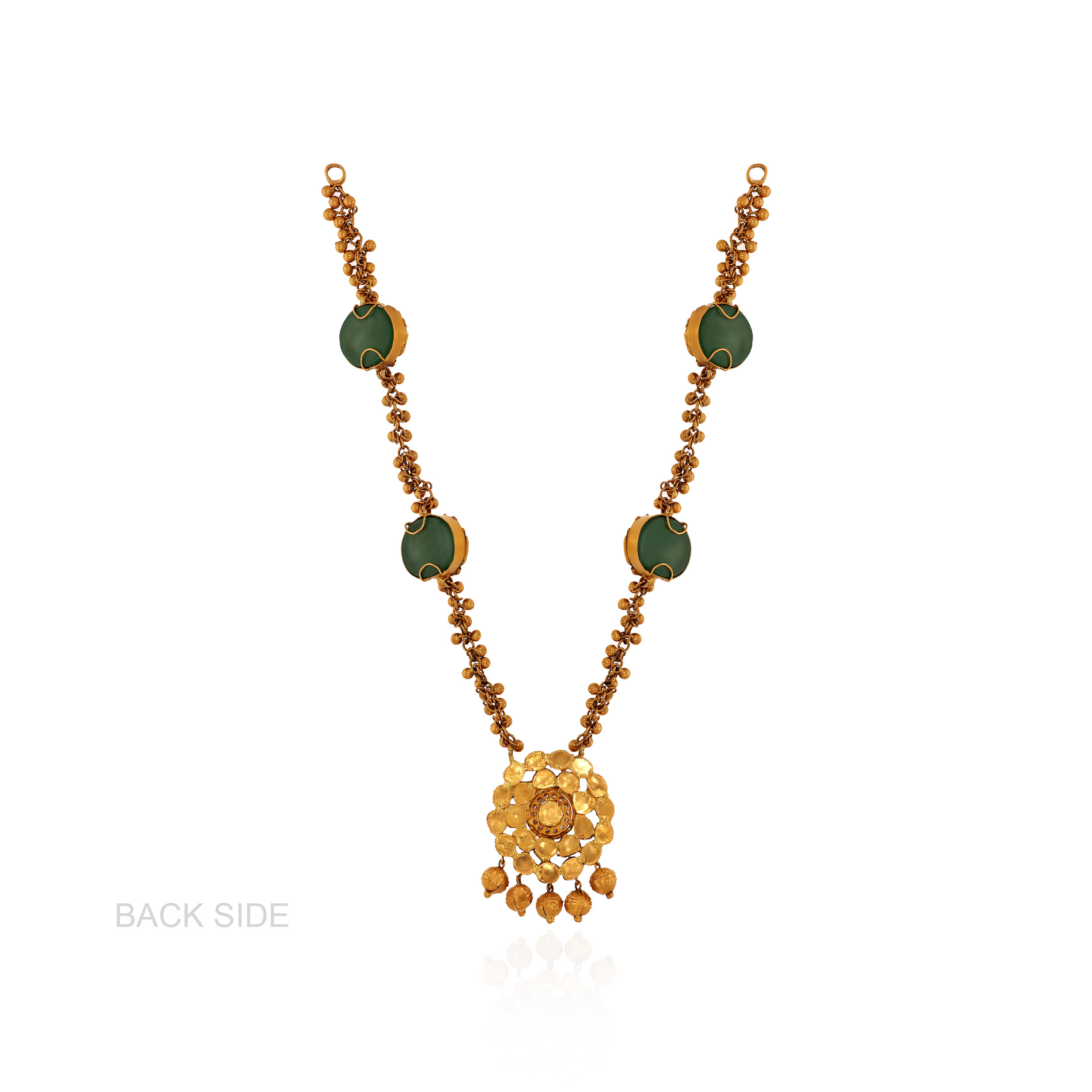 22K Yellow Gold Kundan Necklace-GN-D000788435 - Senco Gold and Diamonds