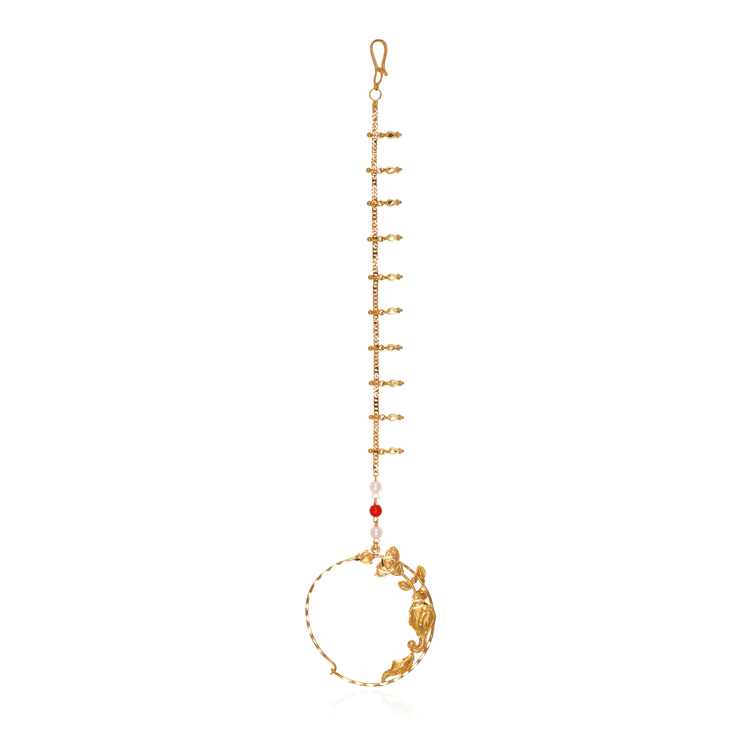 22K Yellow Gold Nath-GNT-D000753907 - Senco Gold and Diamonds