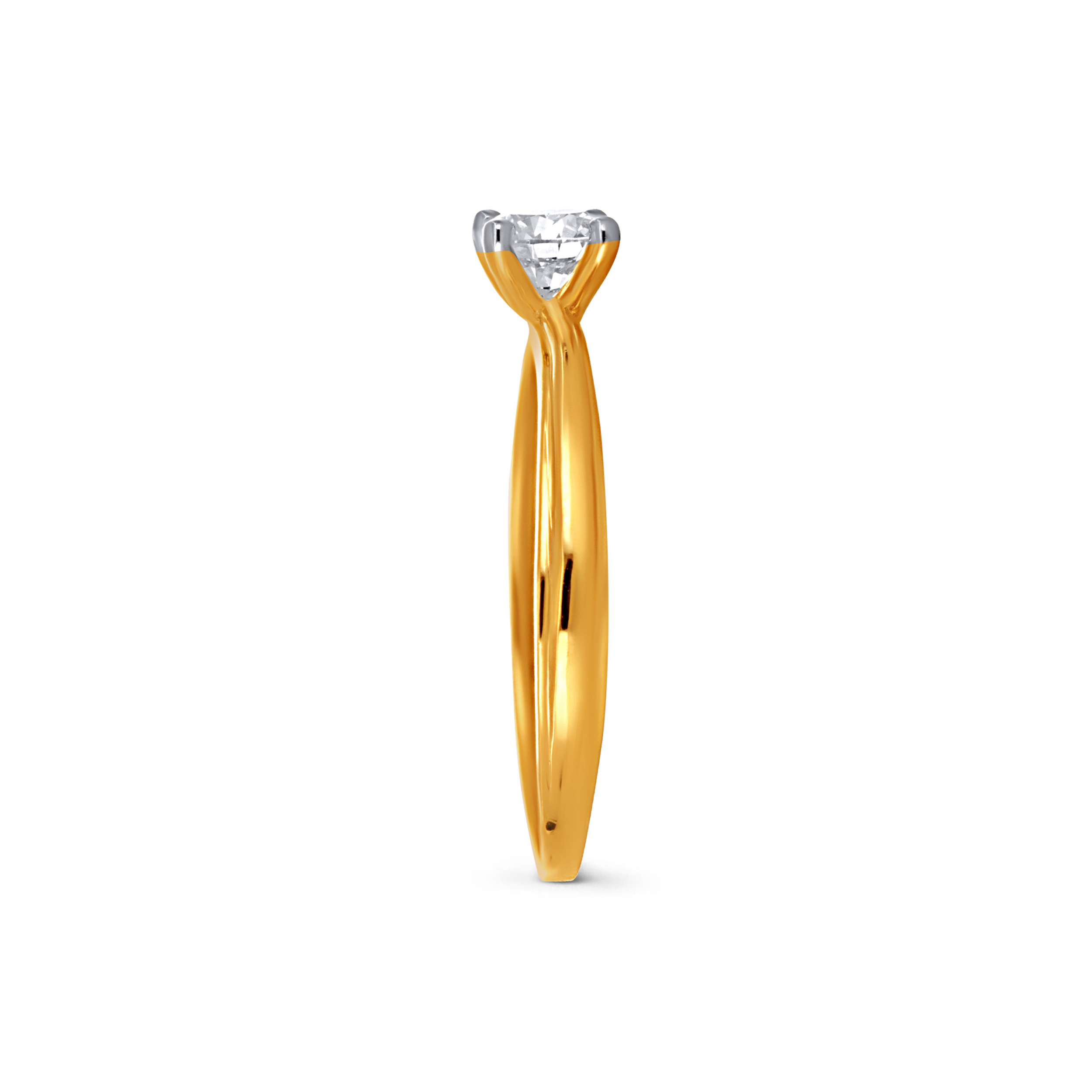Luna Petite Solitaire Diamond Ring alternate view 2