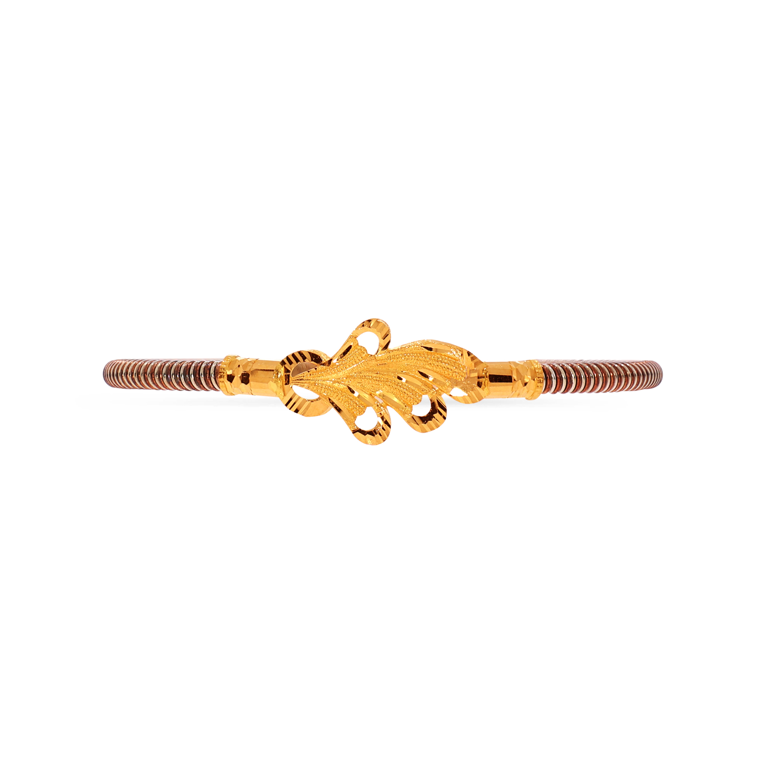 Refined Allure Gold Noa Mukh Bangle - Senco Gold and Diamonds