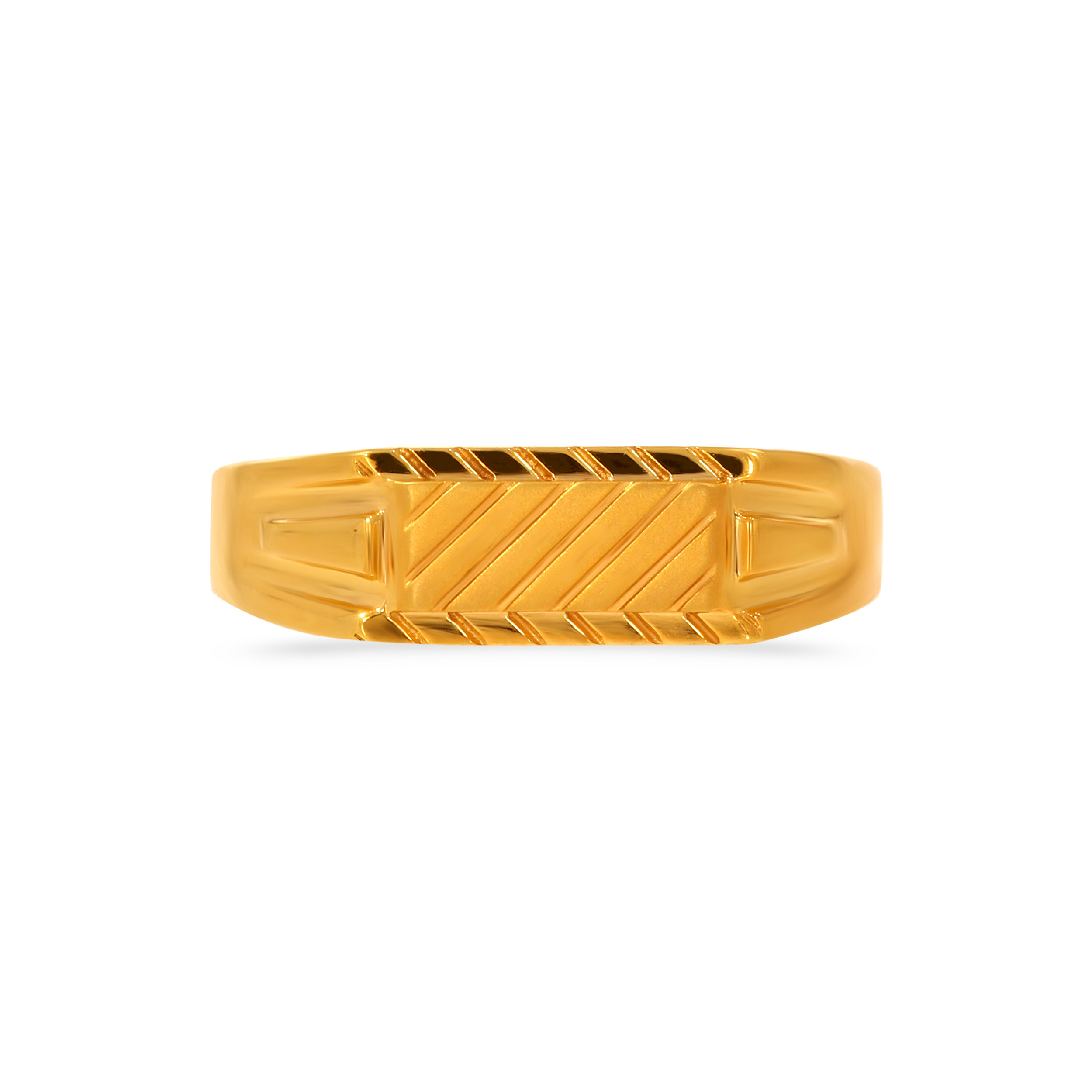 22K Yellow Gold Men's Ring  - GGR-D000552375 - Senco Gold and Diamonds