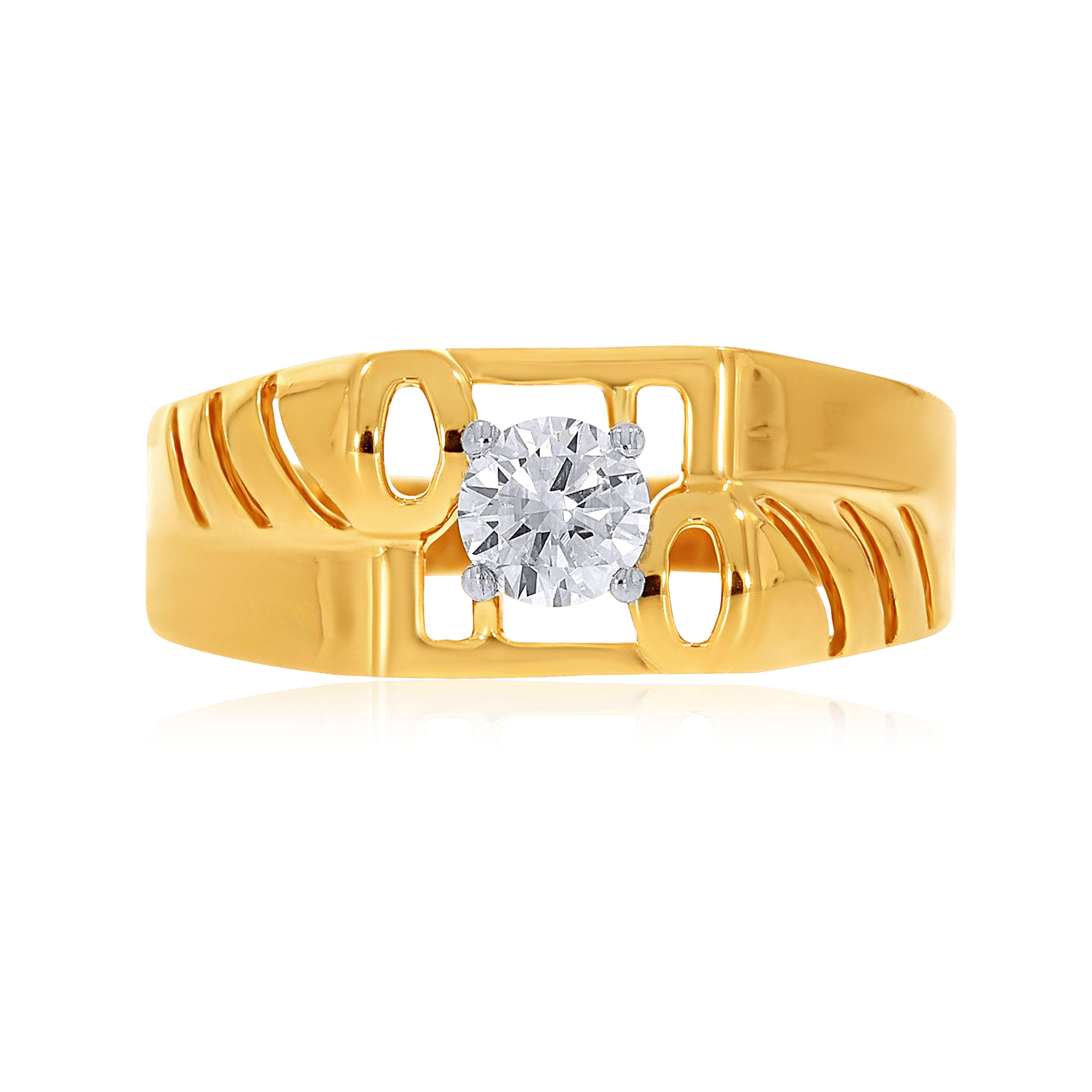 Shiny Connection Men Solitaire Ring - Senco Gold and Diamonds