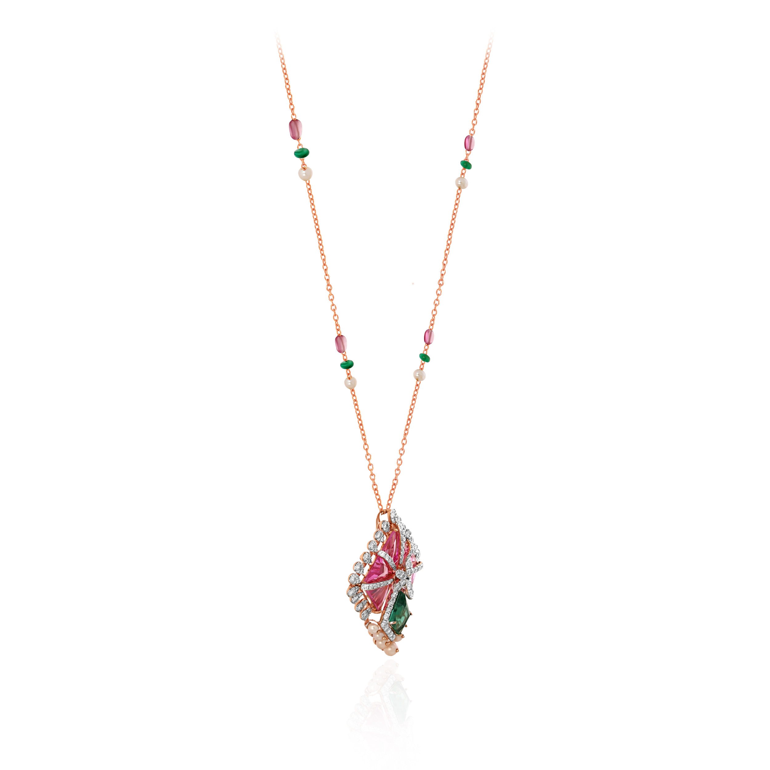 Radiant Artistry Diamond Chain Pendant - Senco Gold and Diamonds