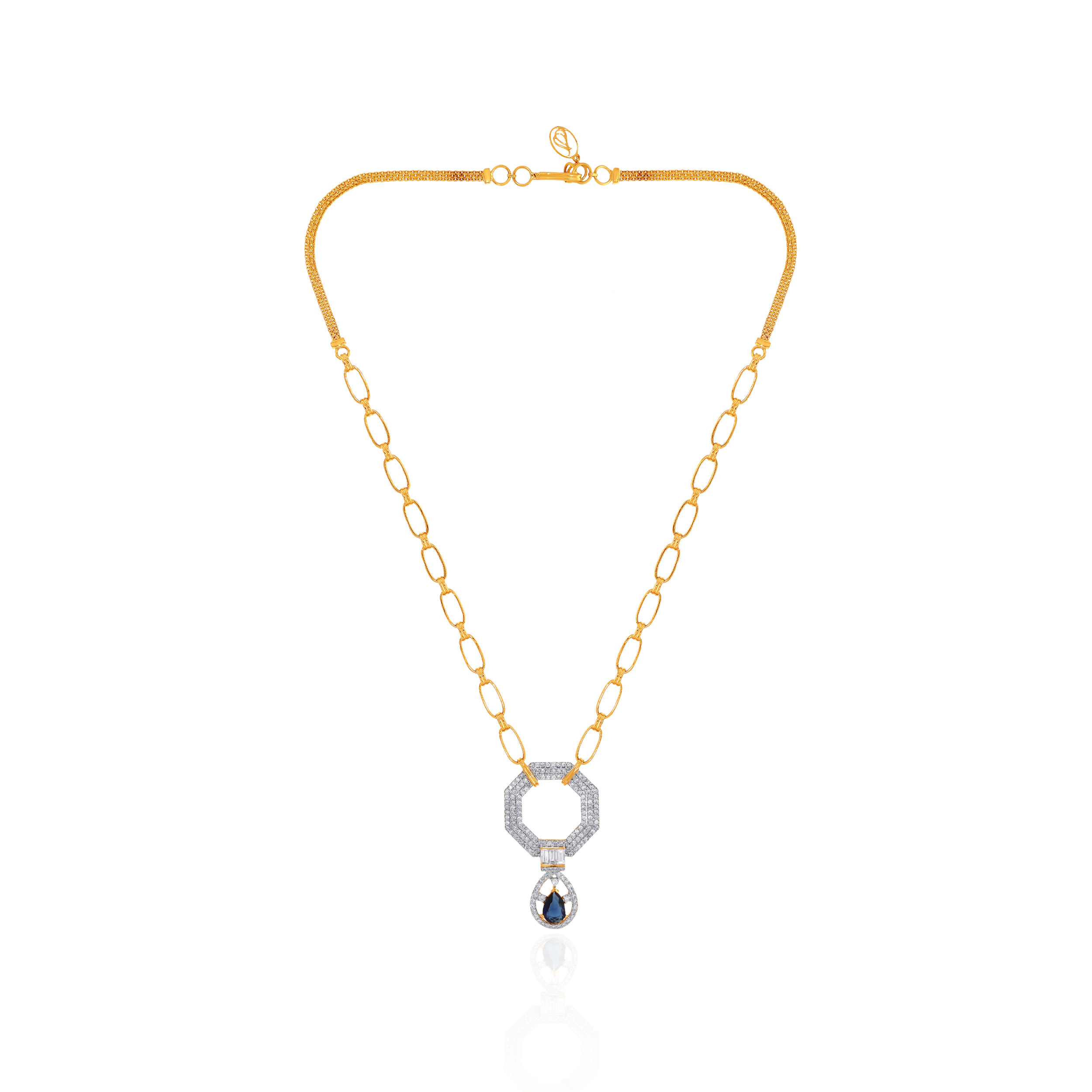 Geometric Azure Diamond Necklace - Senco Gold and Diamonds