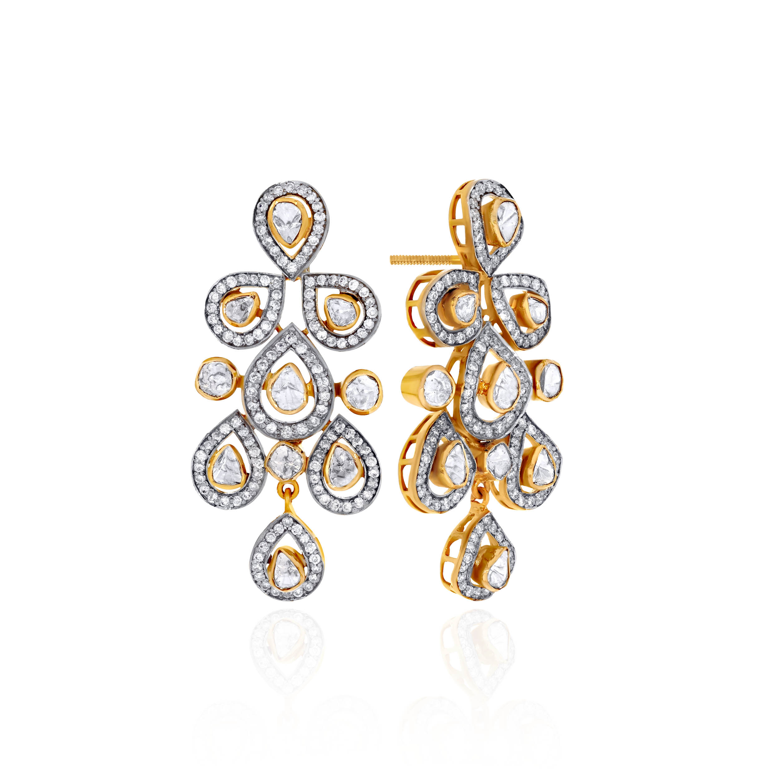 Velvet Poise Chandelier Diamond Earrings - Senco Gold and Diamonds