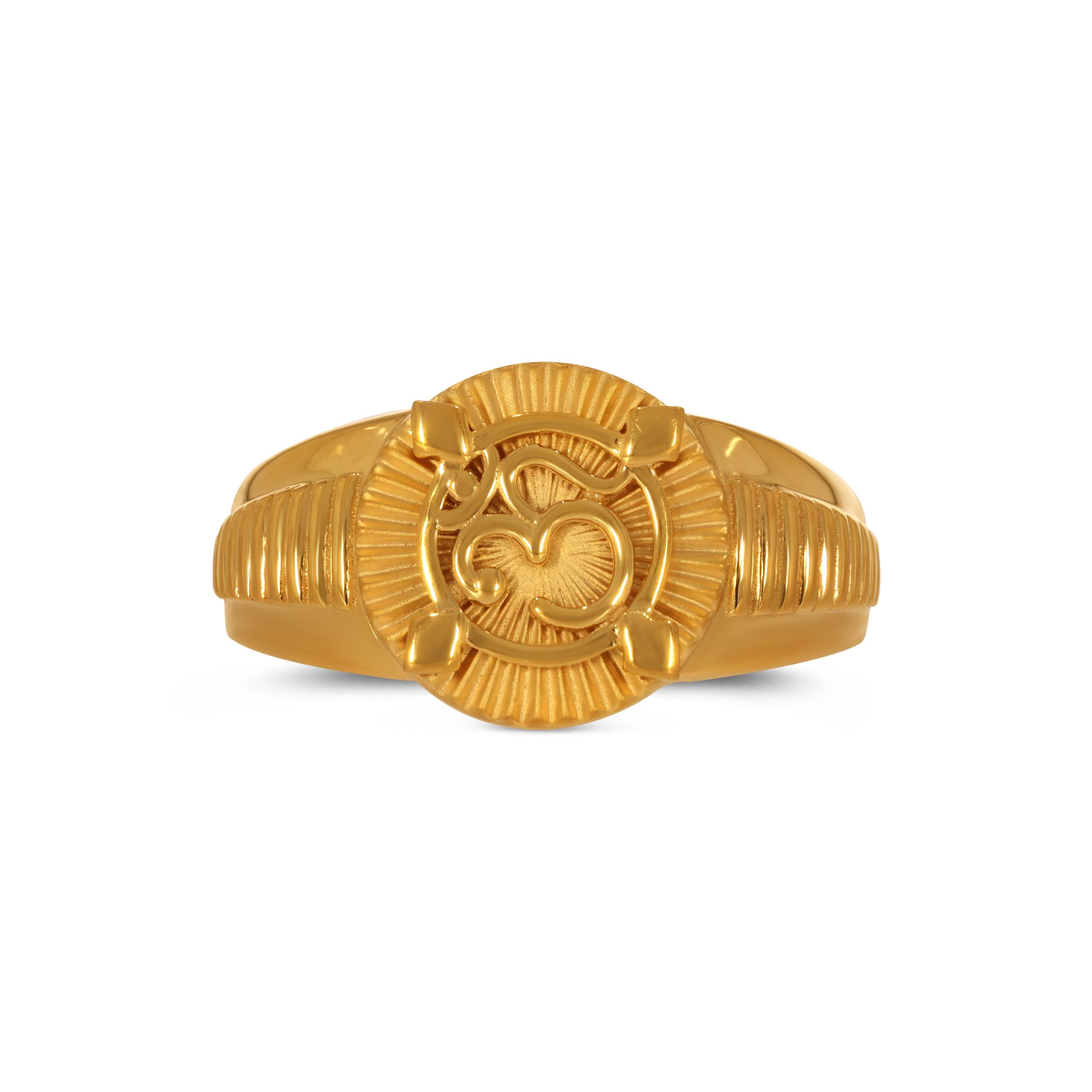 Sacred Symbol Men’s Gold Ring alternate view 1
