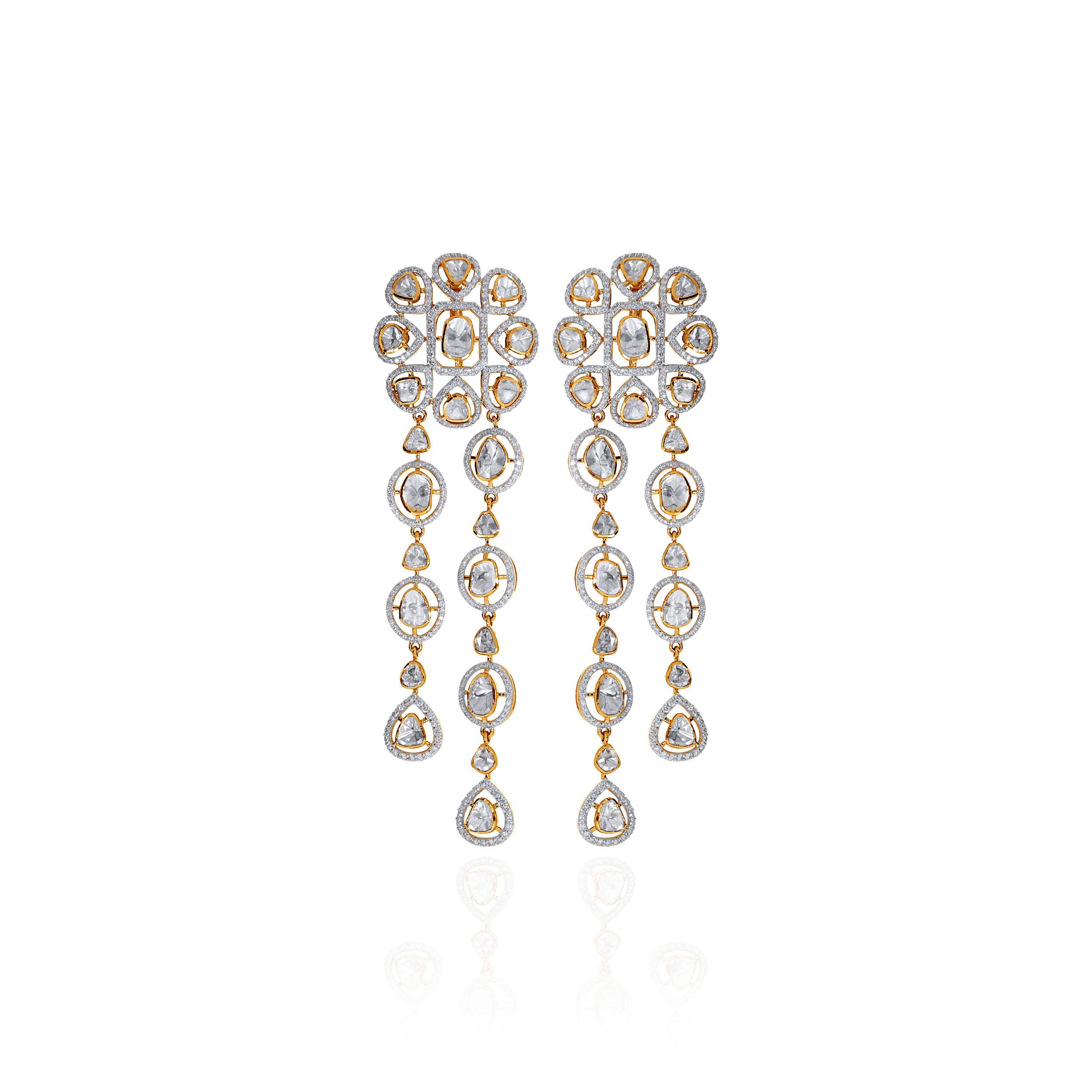 Opaline Drizzle Diamond Earrings - Senco Gold and Diamonds