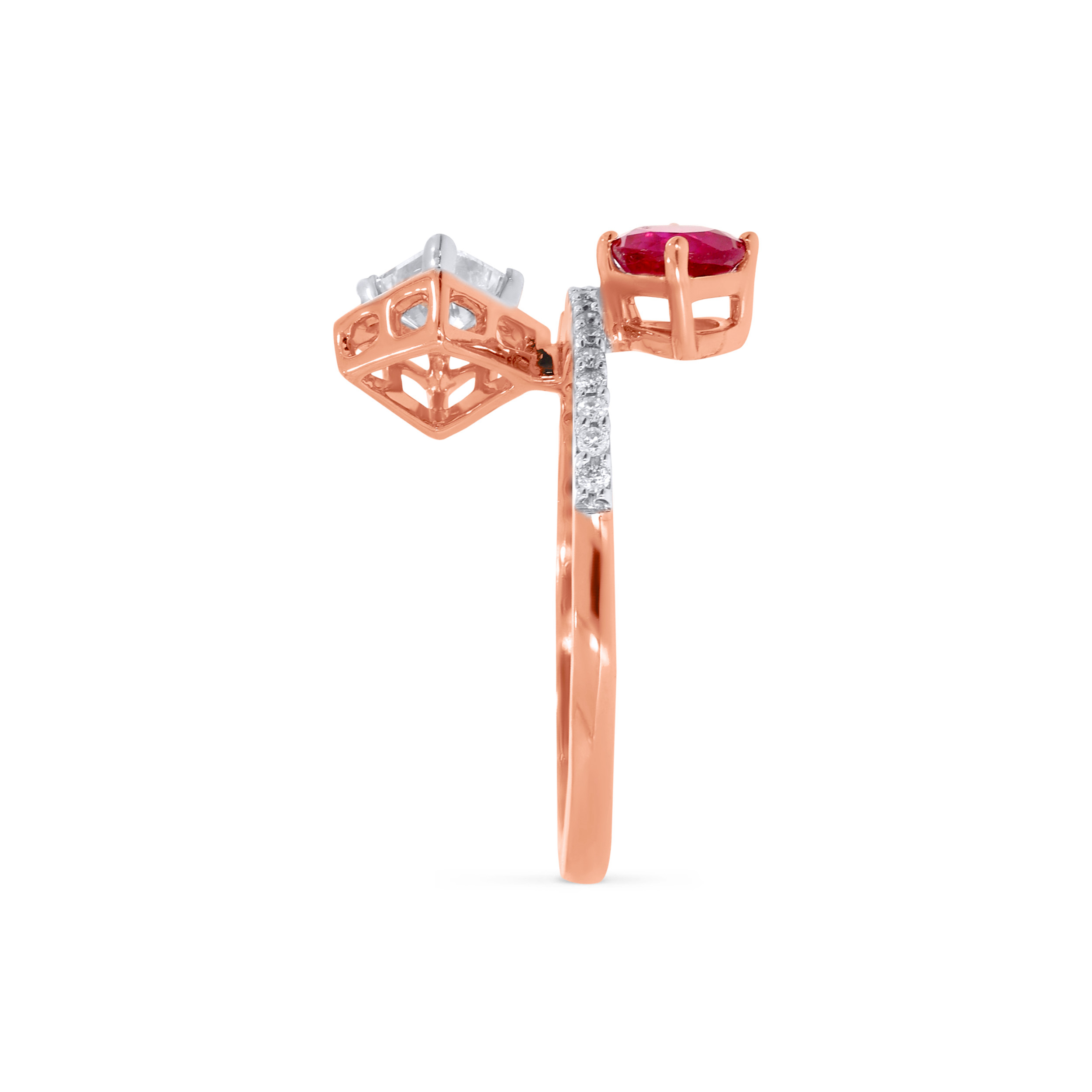 Crimson Curve Diamond Ring - Senco Gold and Diamonds