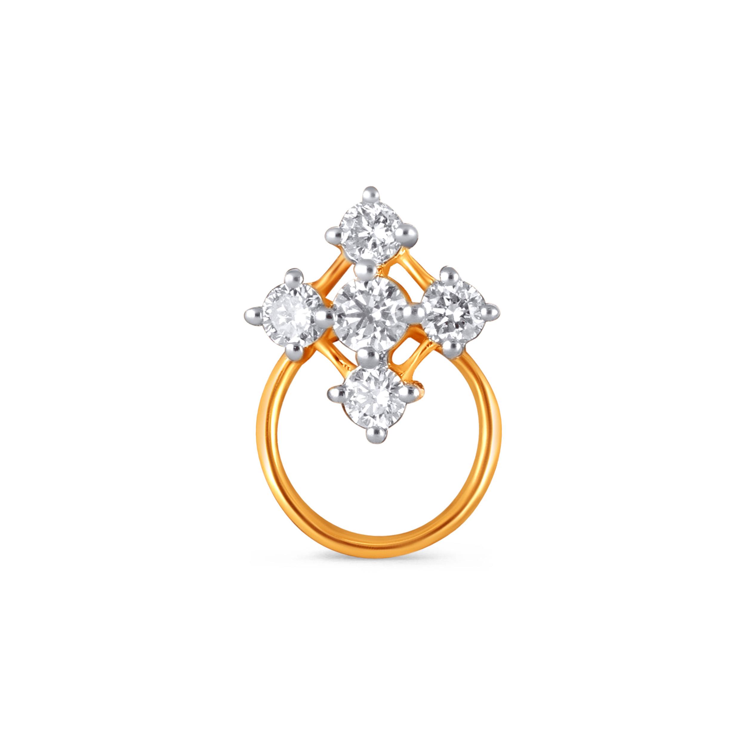 Nova Cluster Diamond Nose Pin - Senco Gold and Diamonds