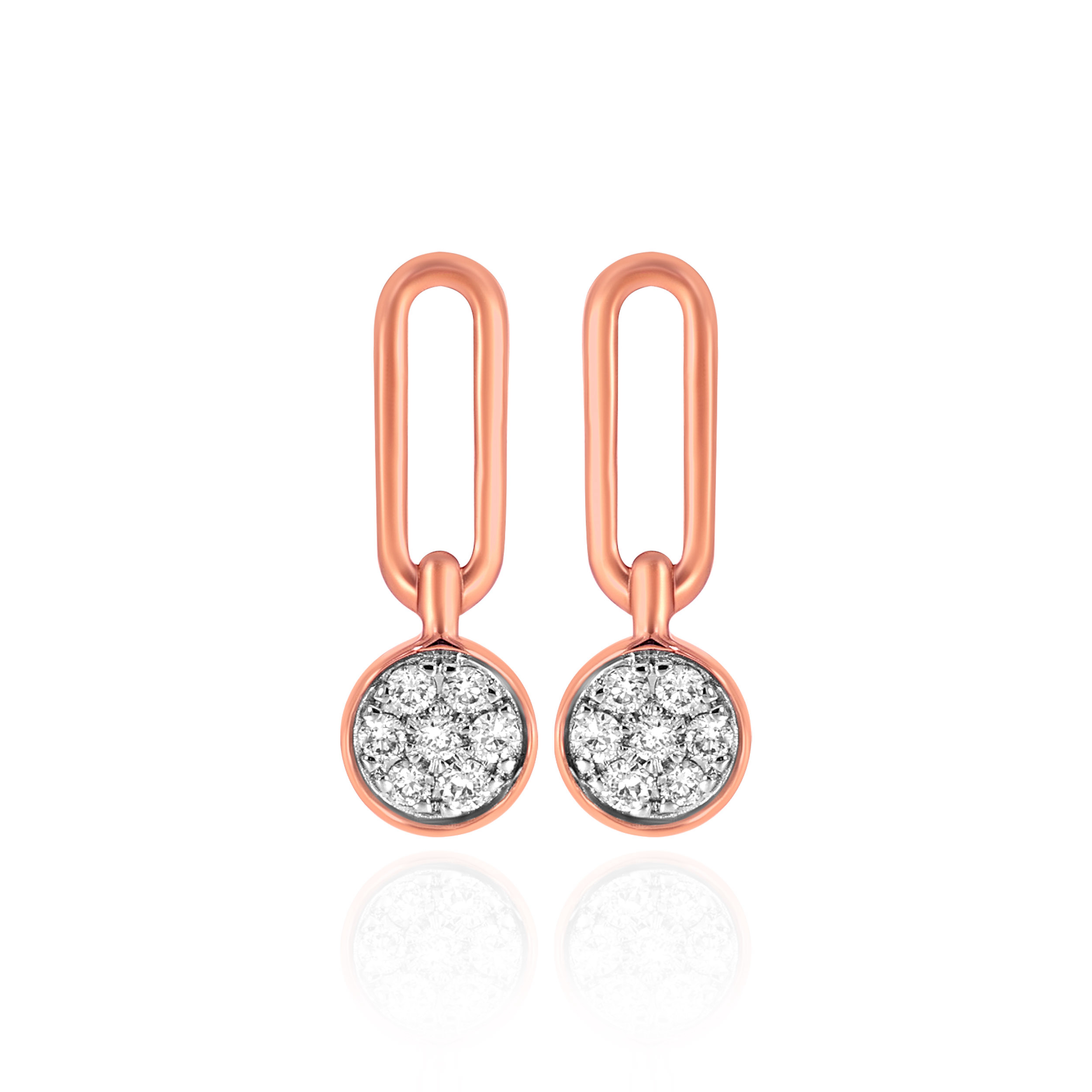 Contemporary Glamour Diamond Drop Earrings - Senco Gold and Diamonds