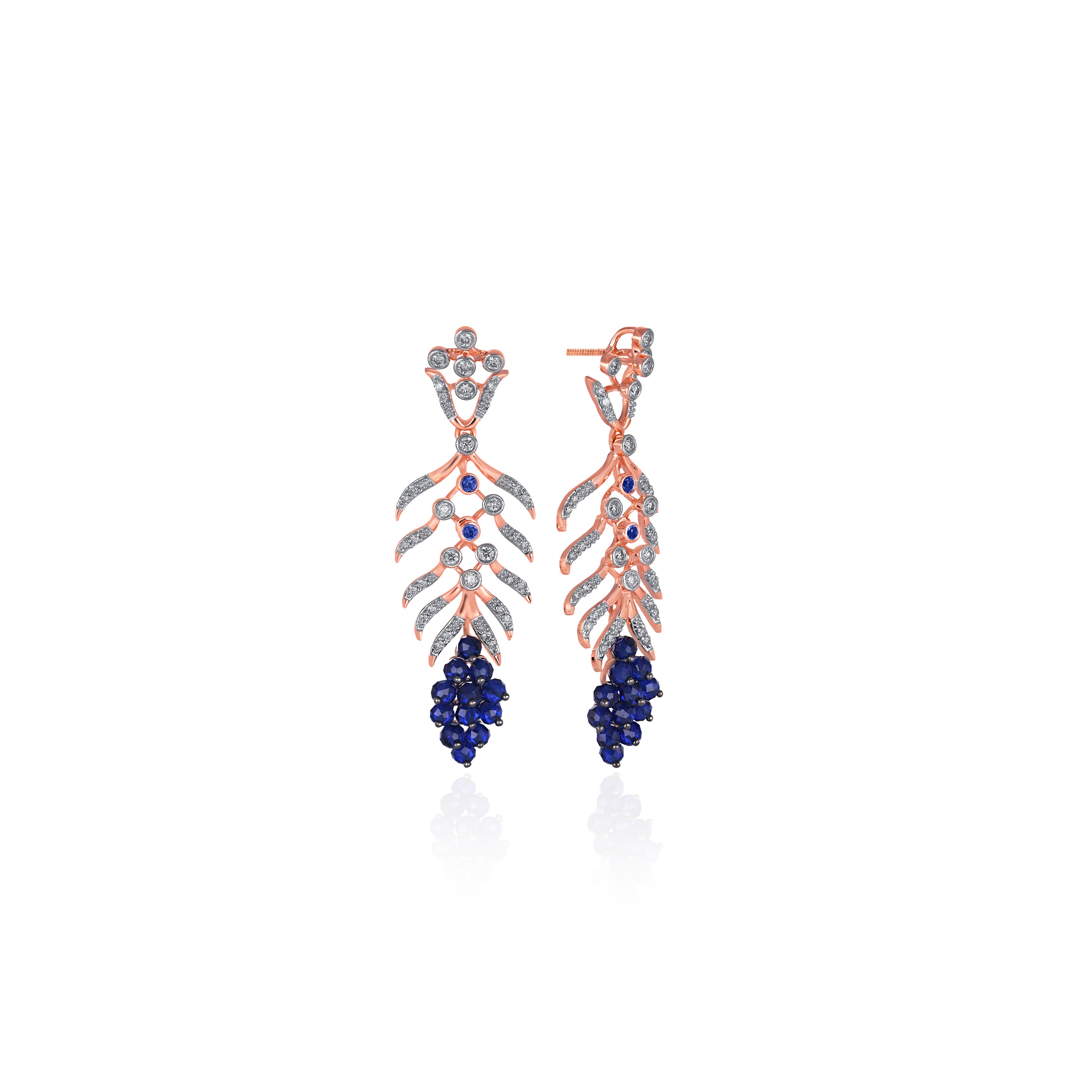 Twilight Tendrils Diamond Earrings - Senco Gold and Diamonds