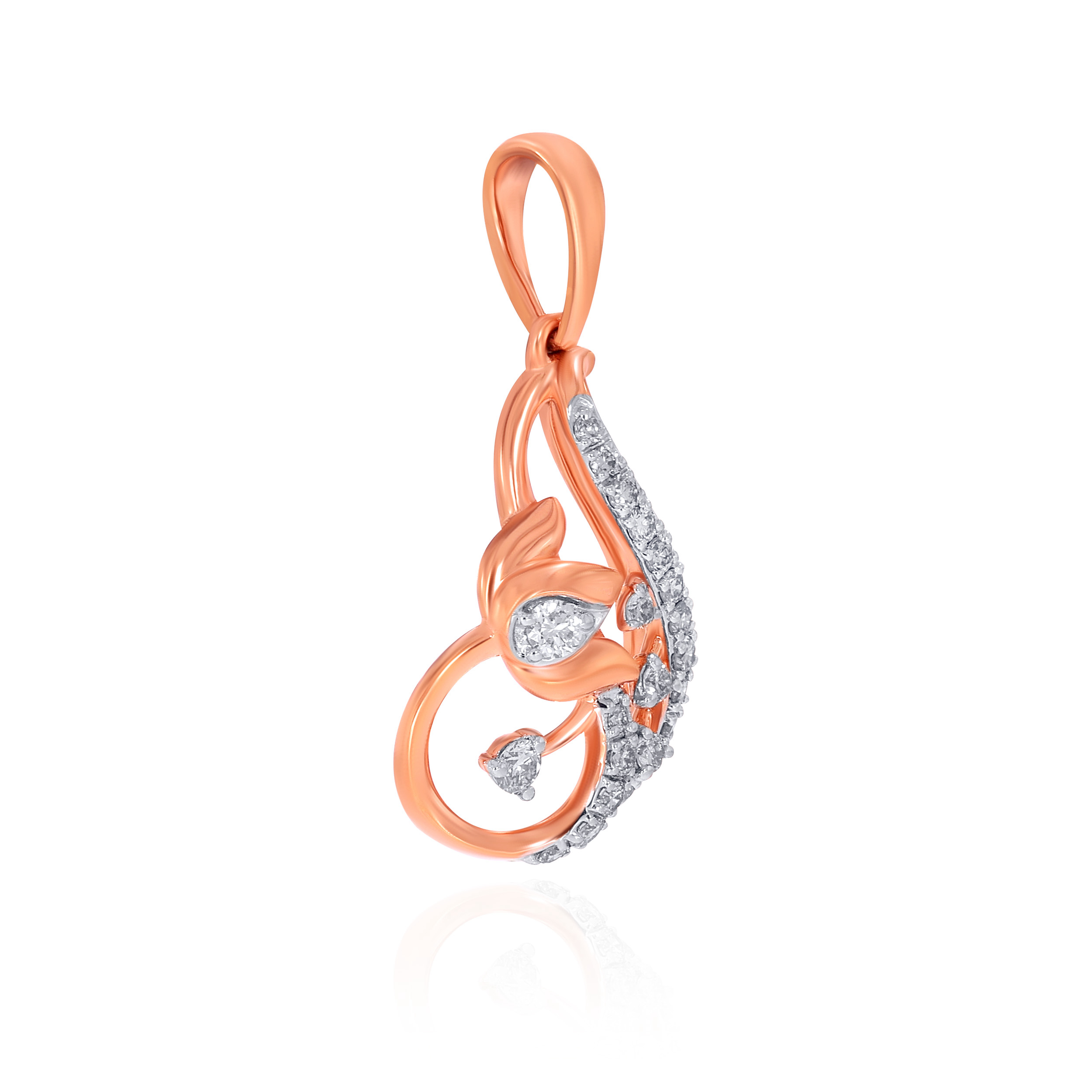 Lotus Poise Diamond Pendant - Senco Gold and Diamonds