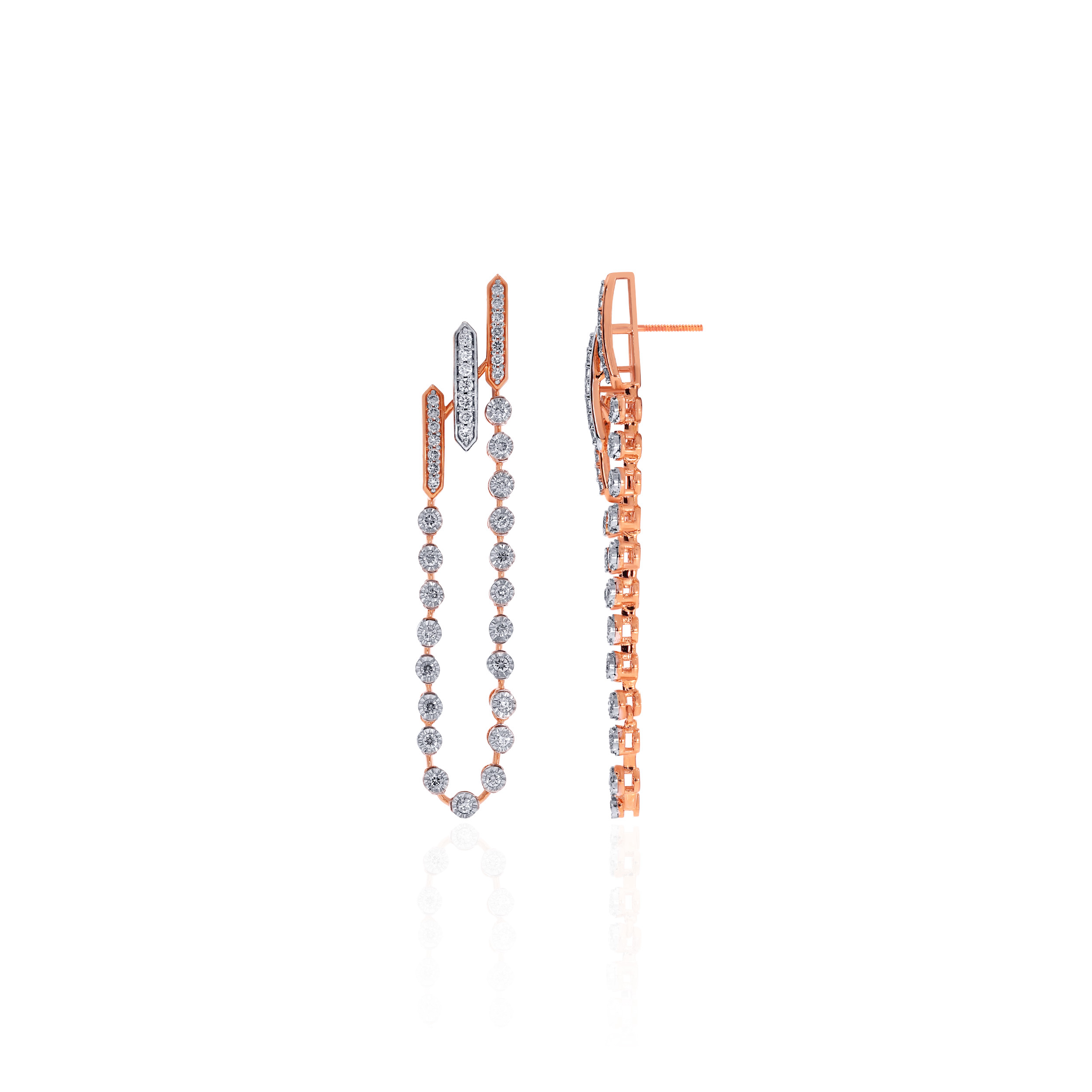 Minimalist Brilliance Diamond Earrings - Senco Gold and Diamonds