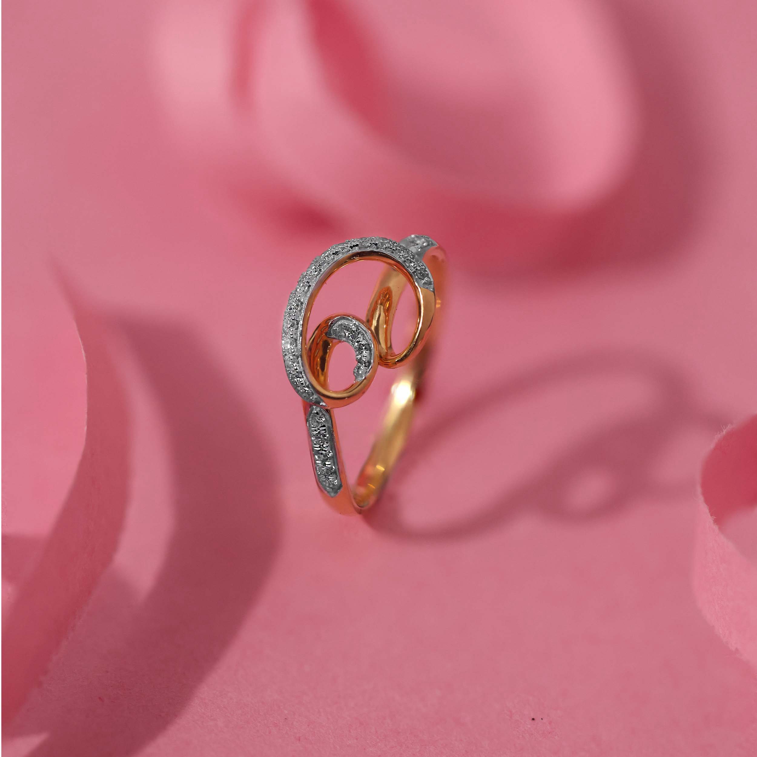 Twisted Glamour Diamond Ring - Senco Gold and Diamonds