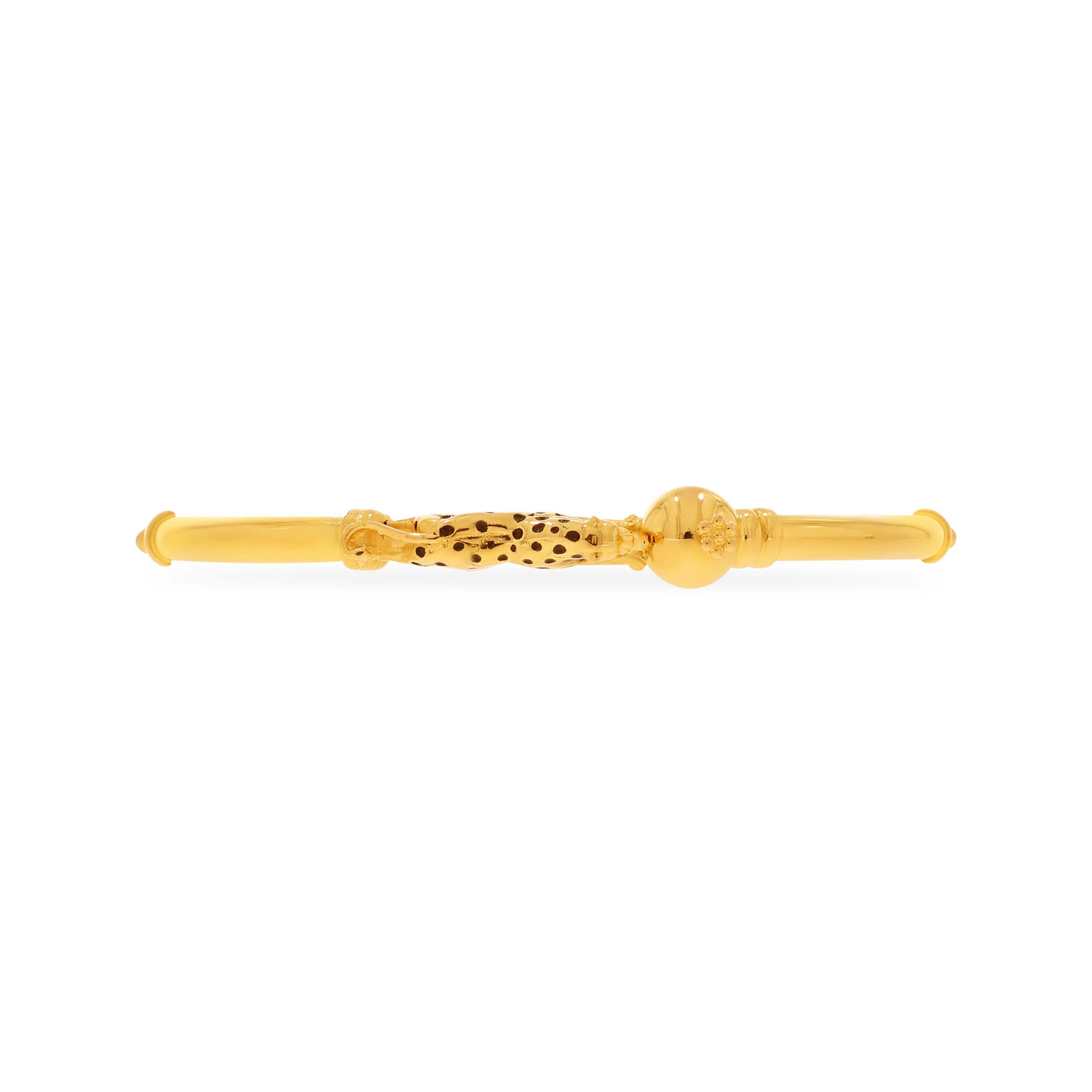 Dynamic Charm Gold Mukh Bangle - Senco Gold and Diamonds