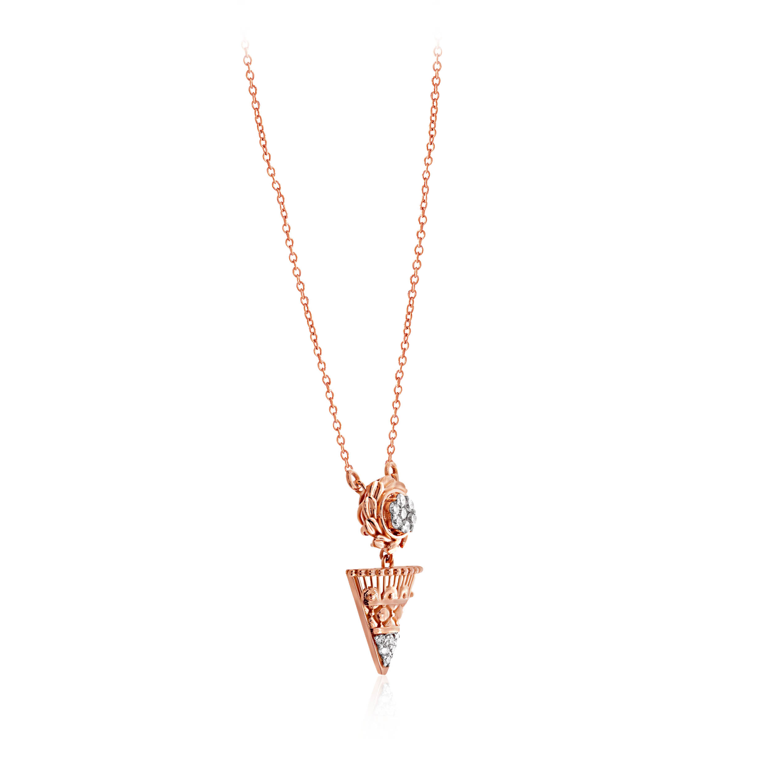 Blooming Artistry Diamond Chain Pendant - Senco Gold and Diamonds
