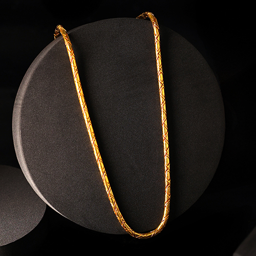 Contempo Geo Men's Gold Chain - Senco Gold and Diamonds