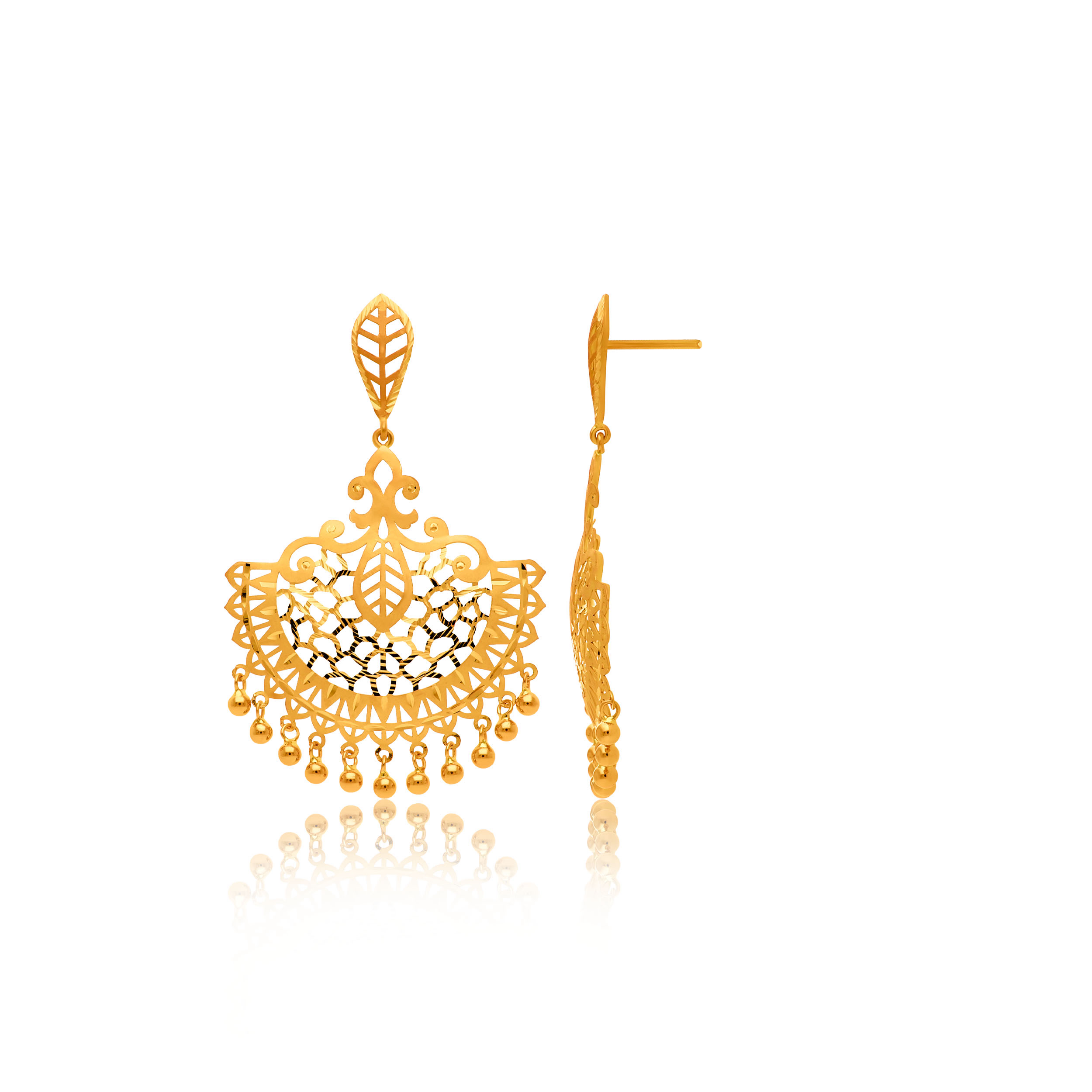 Imperial Allure Gold Earrings - Senco Gold and Diamonds