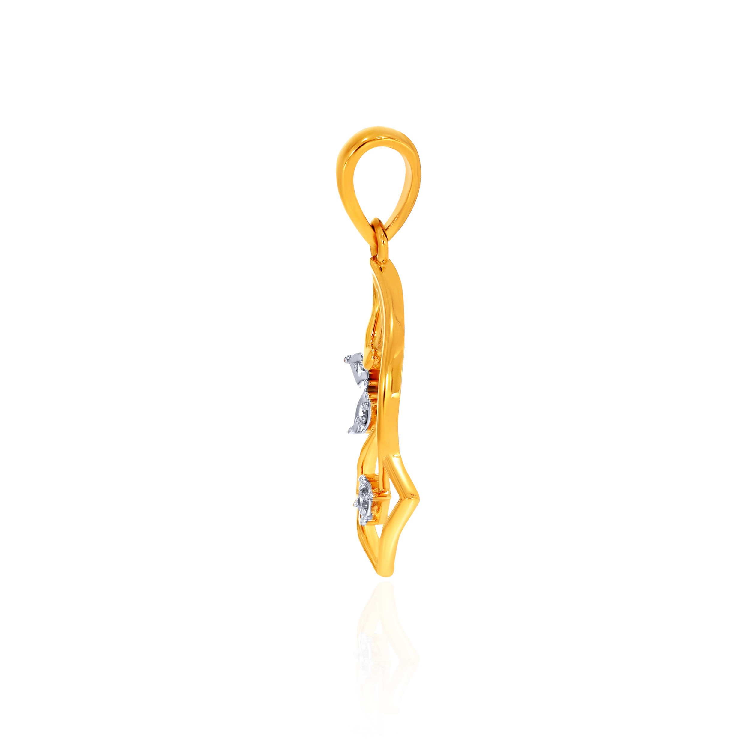 Twist & Glint Diamond Drop Pendant - Senco Gold and Diamonds