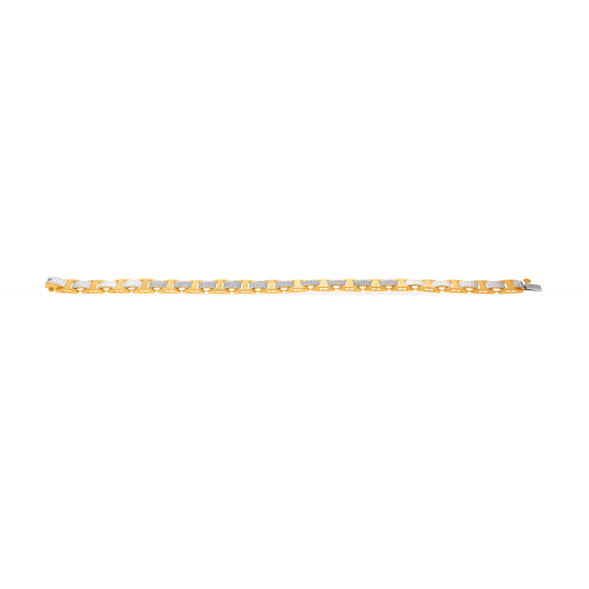 Robust Texture Men Diamond Wristlet - Senco Gold and Diamonds