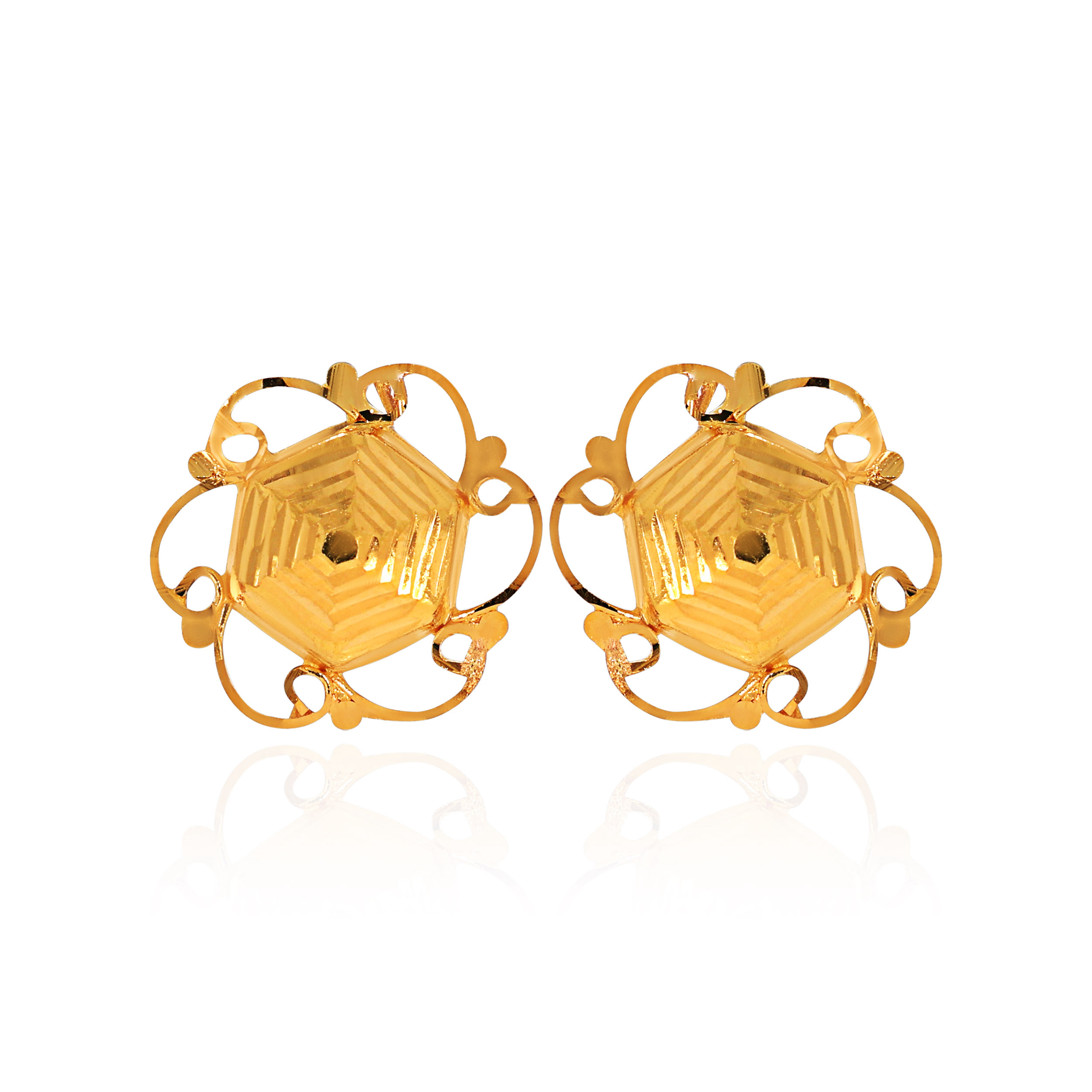 22K Yellow Gold Gold Studs Earrings-GP-D000544748 - Senco Gold and Diamonds