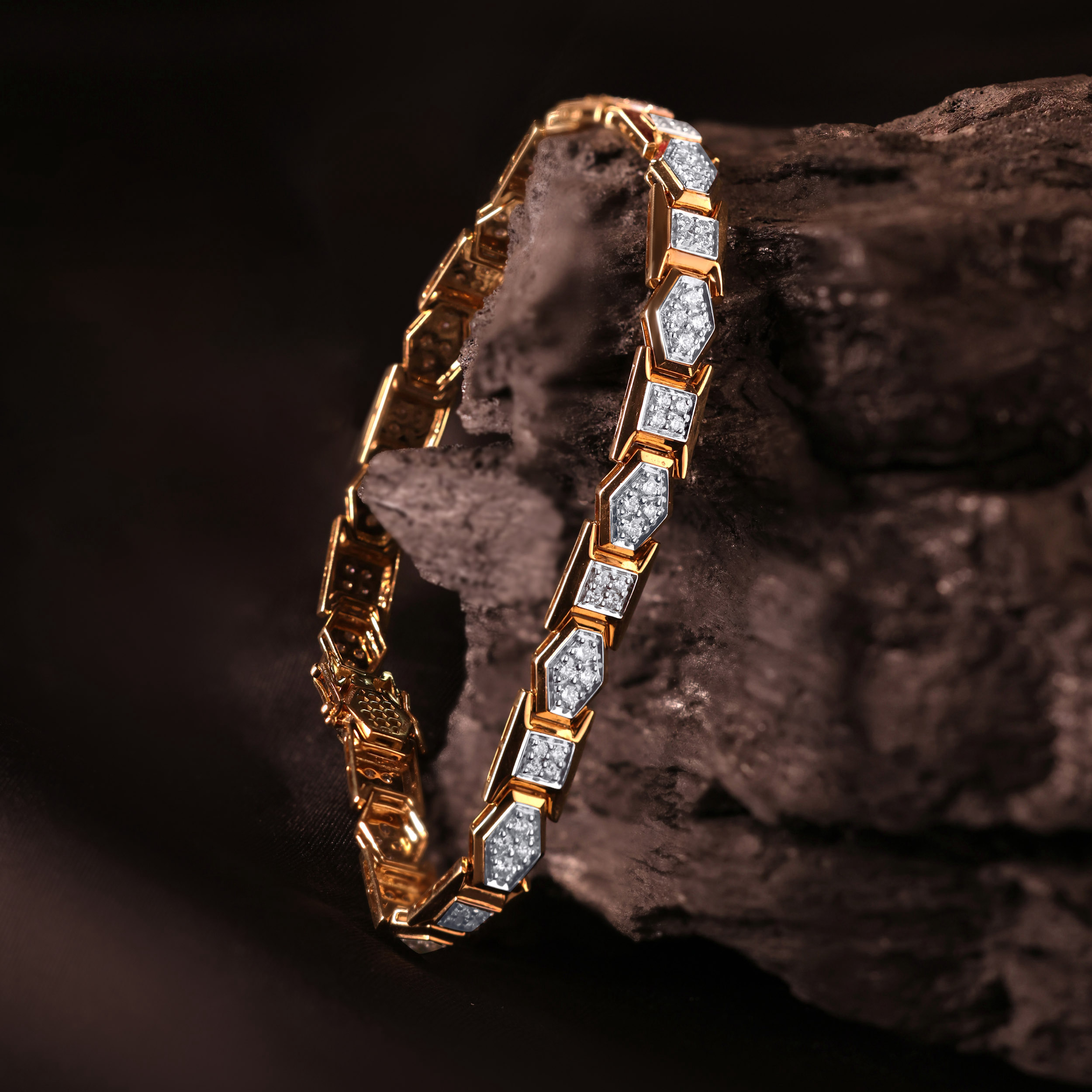 Aurum Edge Men's Diamond Wristlet - Senco Gold and Diamonds