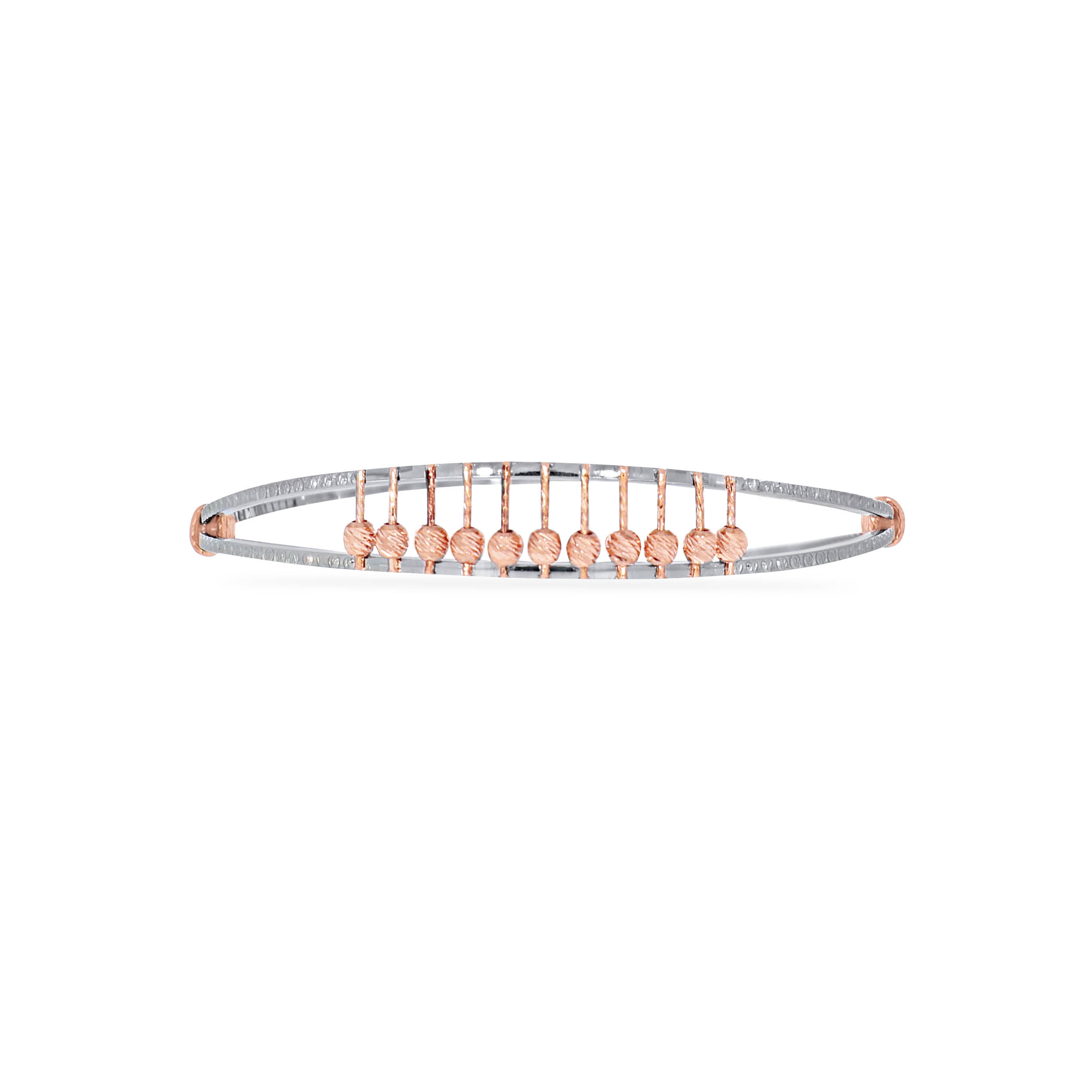 Orbital Glam Platinum Bangle - Senco Gold and Diamonds
