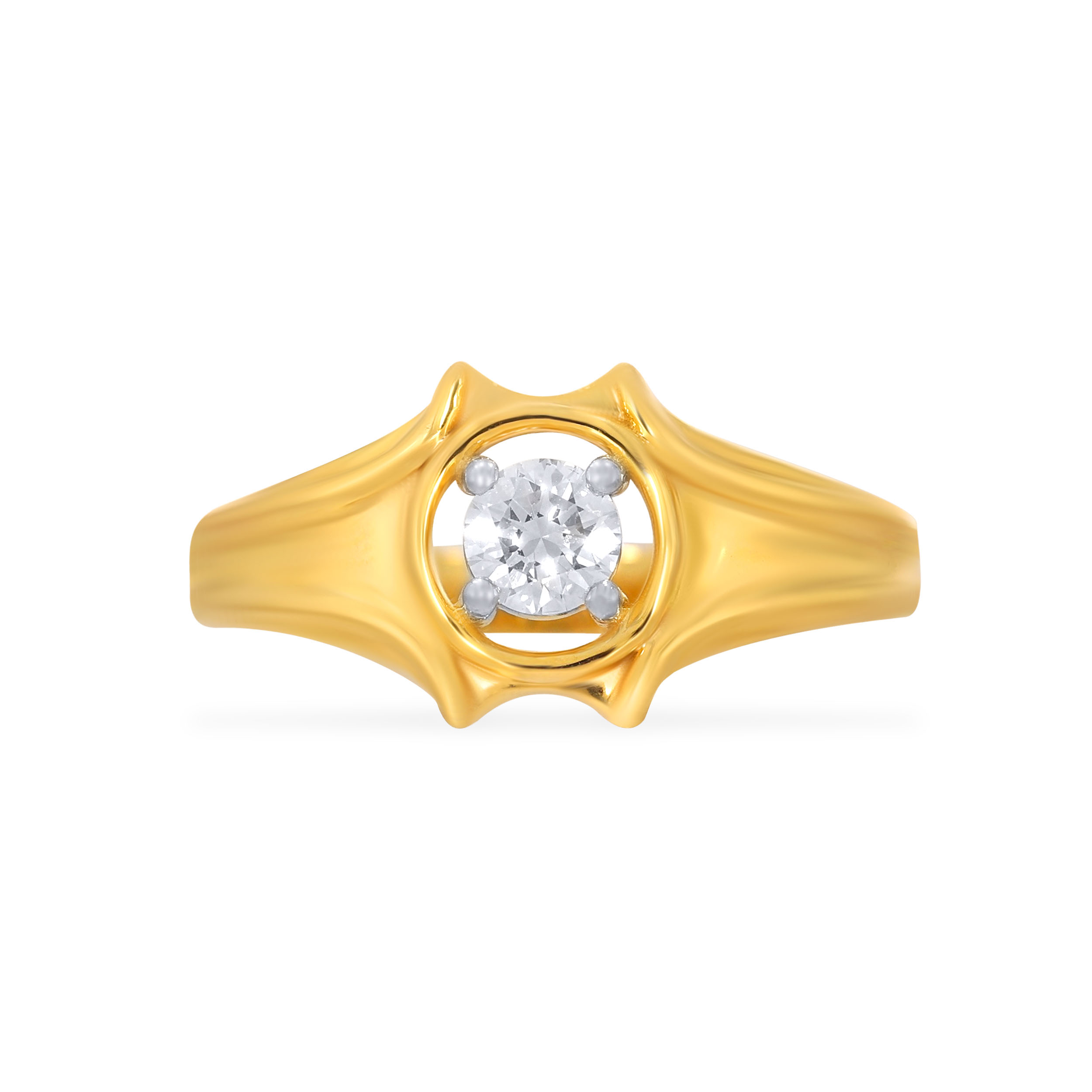 Abstract Bloom Men Solitaire Ring - Senco Gold and Diamonds