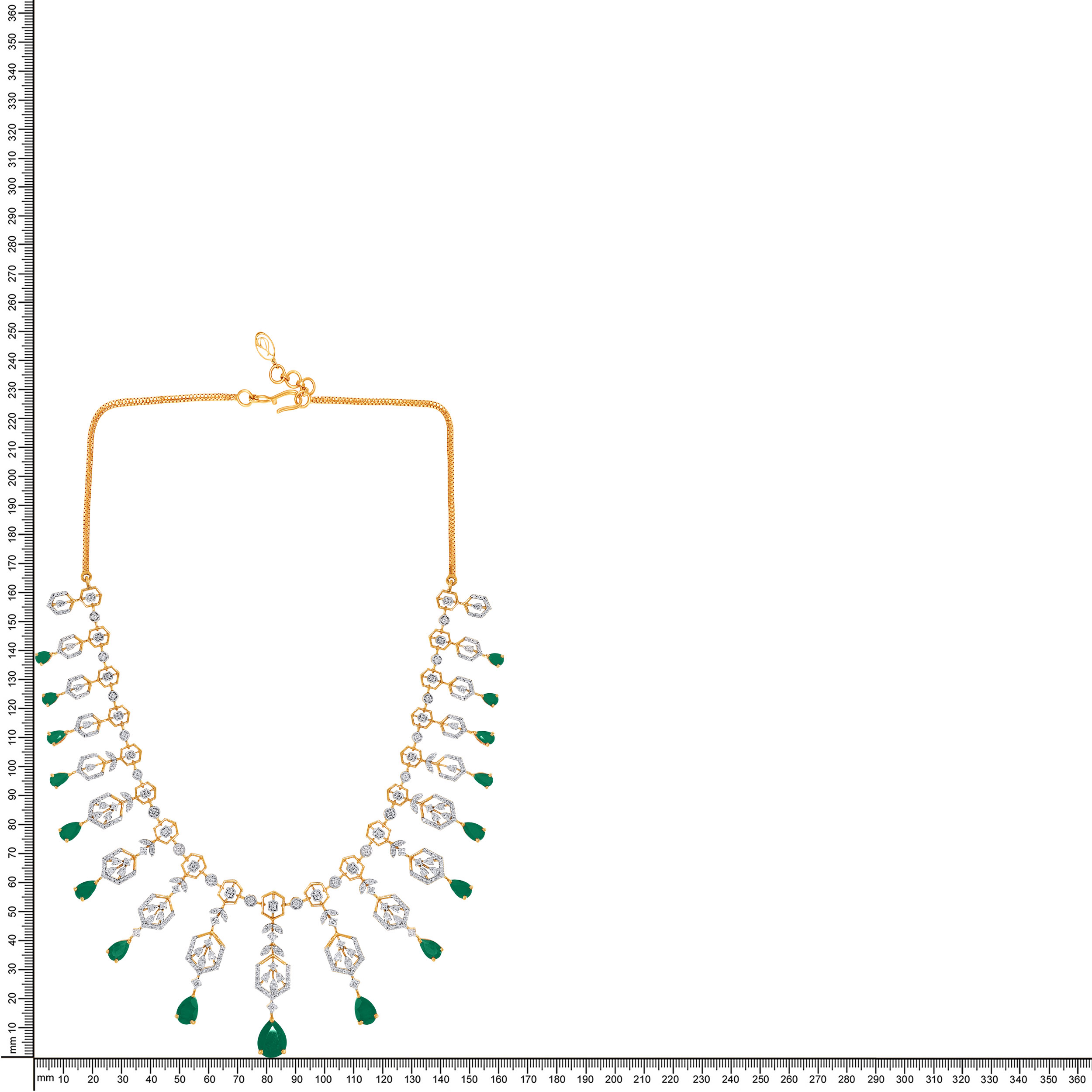Celestique Drop Fringe Diamond Necklace - Senco Gold and Diamonds