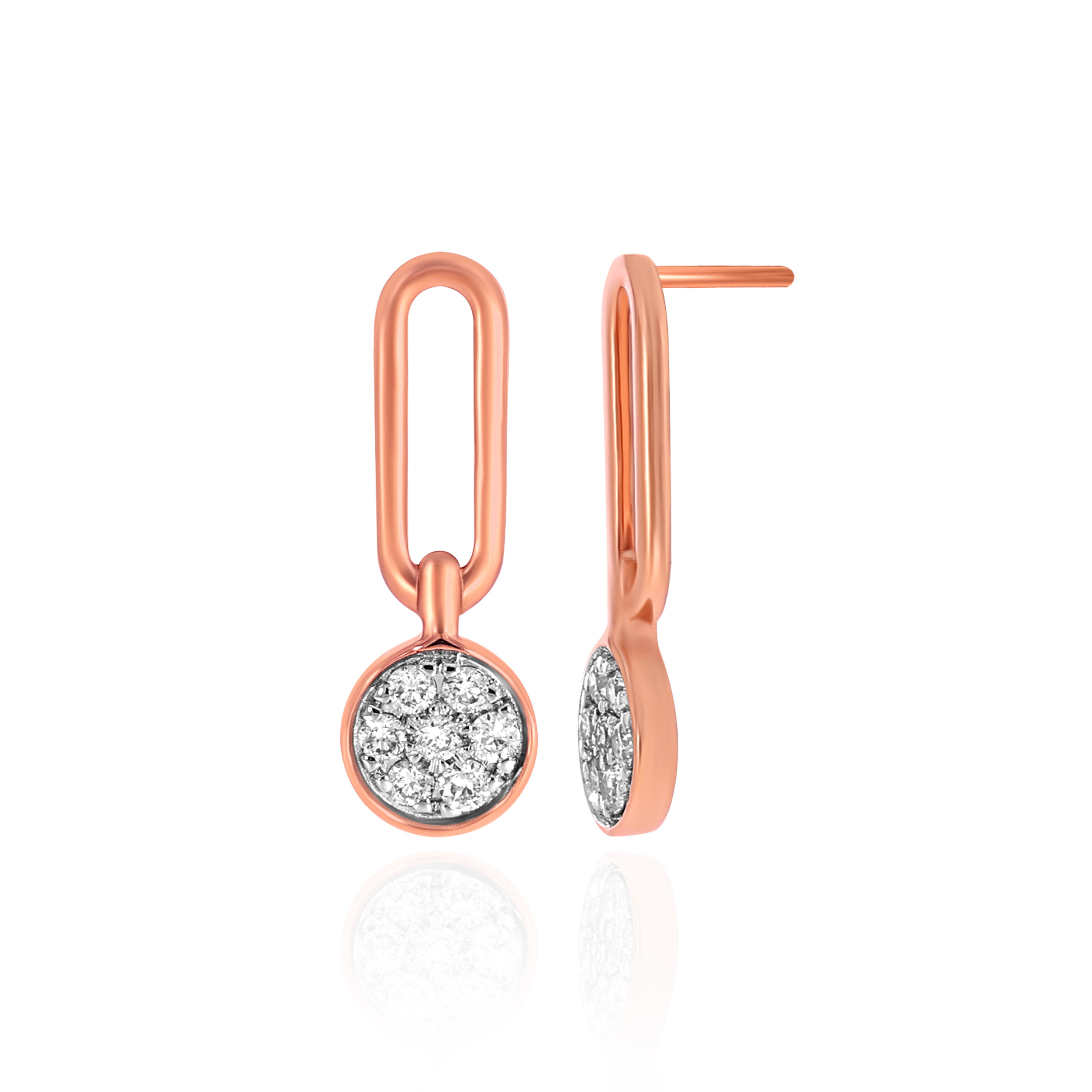 Contemporary Glamour Diamond Drop Earrings - Senco Gold and Diamonds