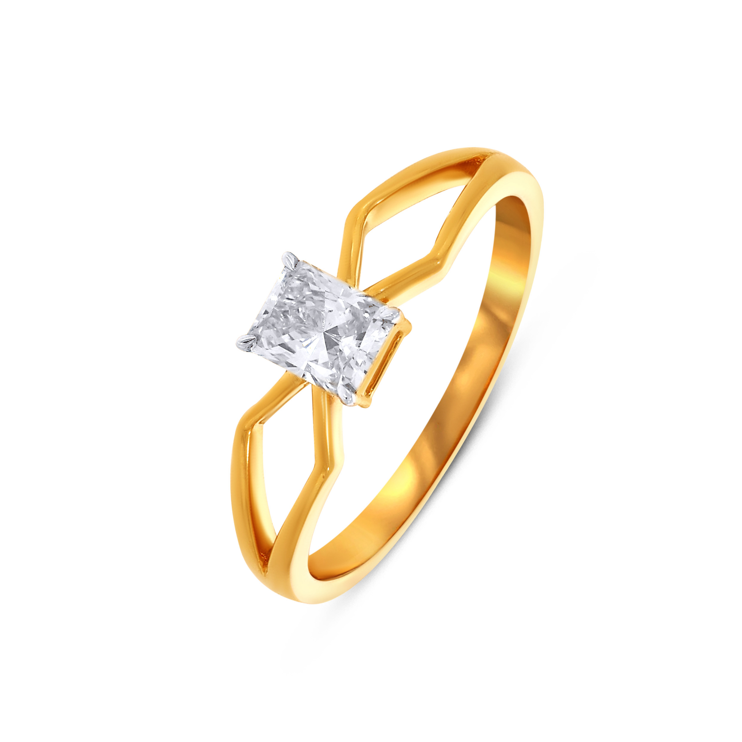 18K Yellow Gold Solitaire Ring-DLR-D000770003 - Senco Gold and Diamonds