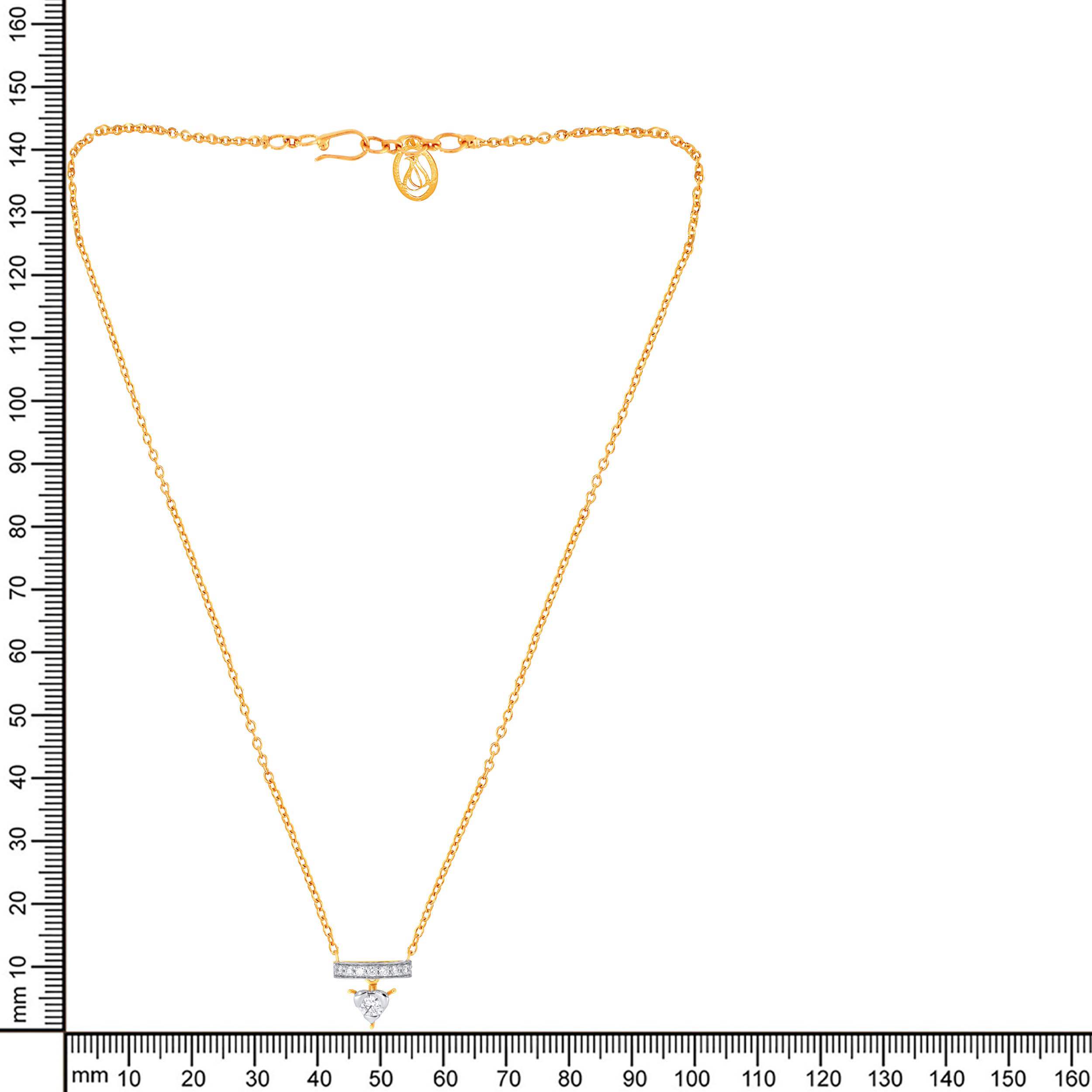 Classy Love Diamond Chain Pendant - Senco Gold and Diamonds