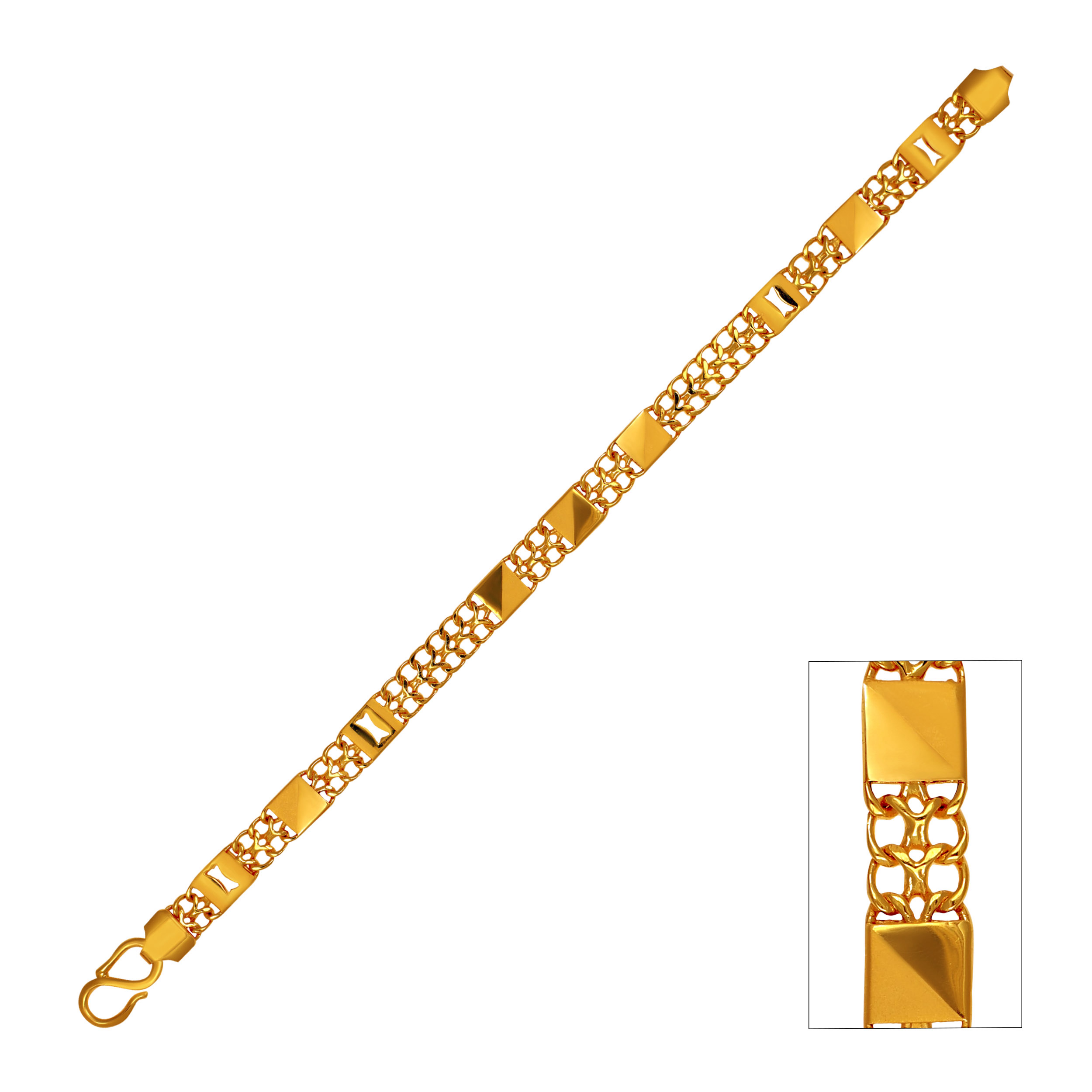Rugged Luxe Men's Gold Wristlet - Senco Gold and Diamonds
