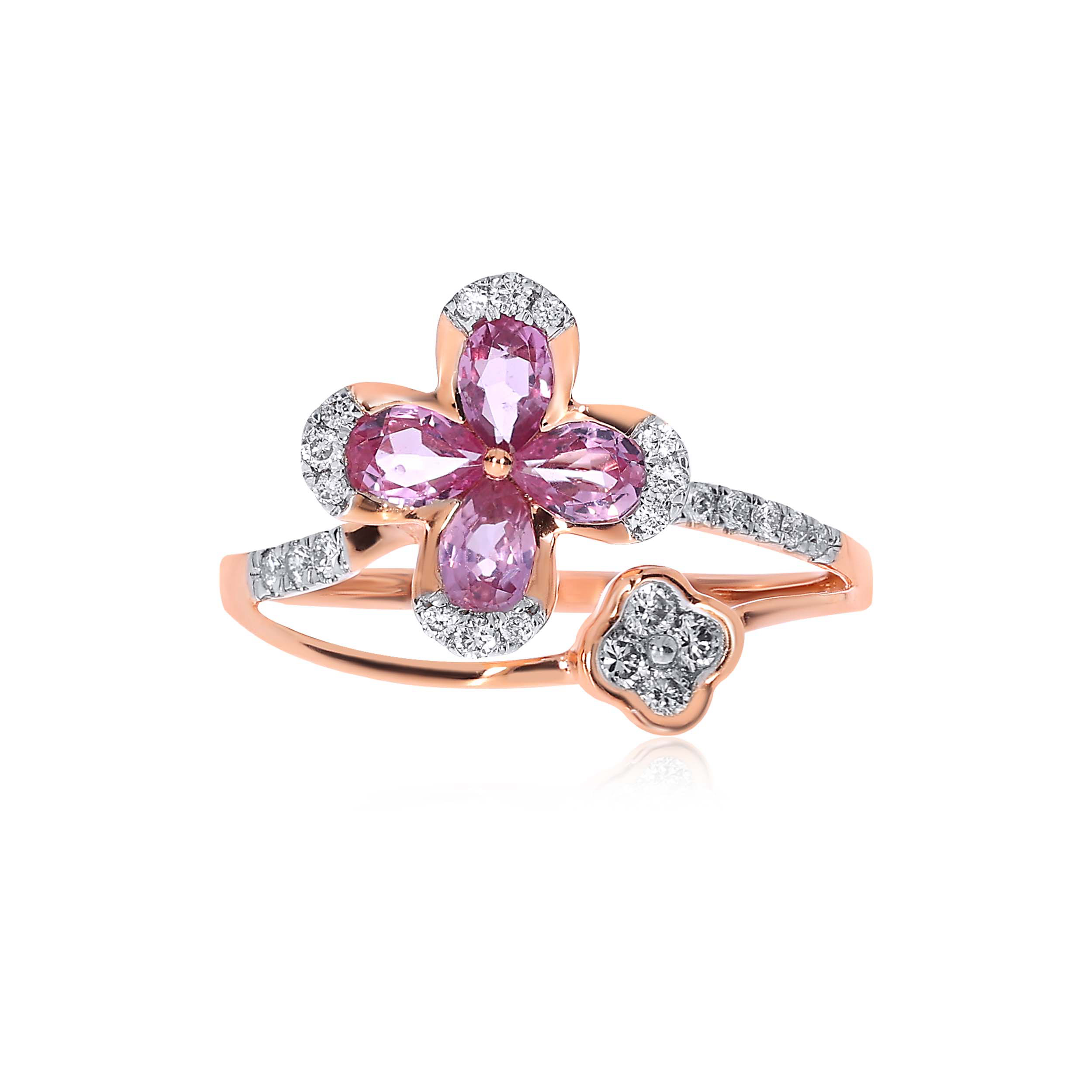 Bloomed Flair Diamond Ring - Senco Gold and Diamonds