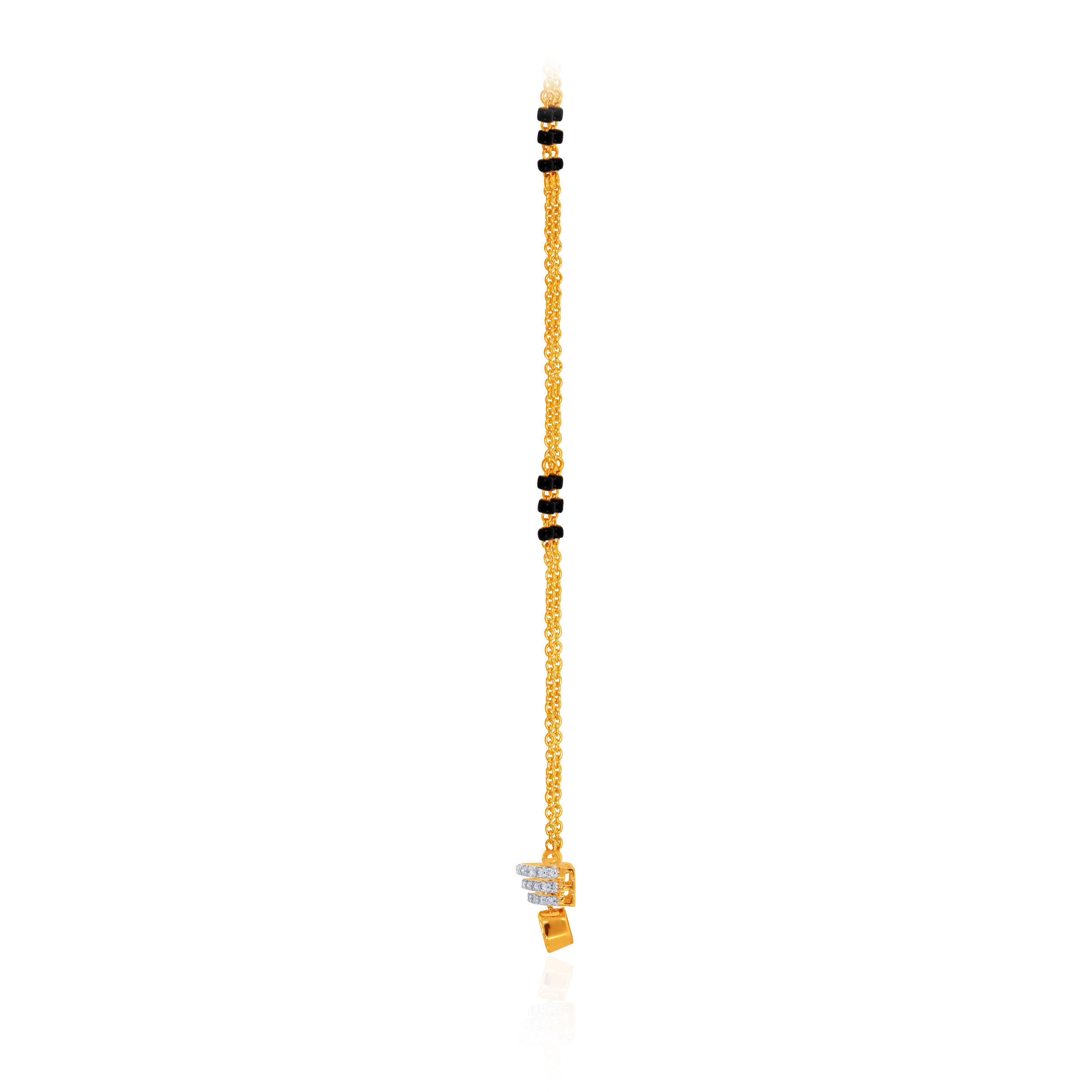 Tiered Radiance Diamond Mangalsutra - Senco Gold and Diamonds