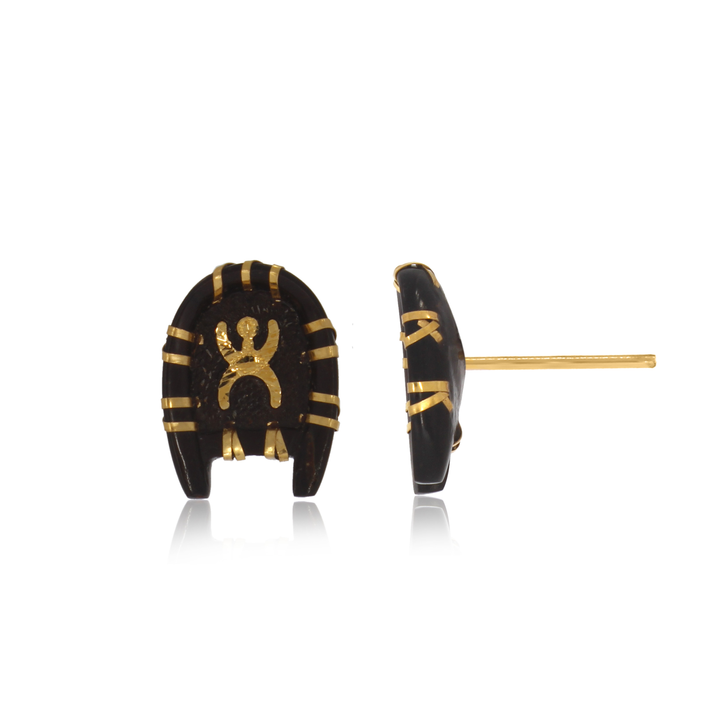 Blessed Spirit Gold Studs - Senco Gold and Diamonds