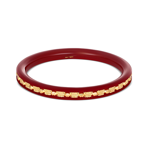 Sacred Union Gold Pola Bangle - Senco Gold and Diamonds