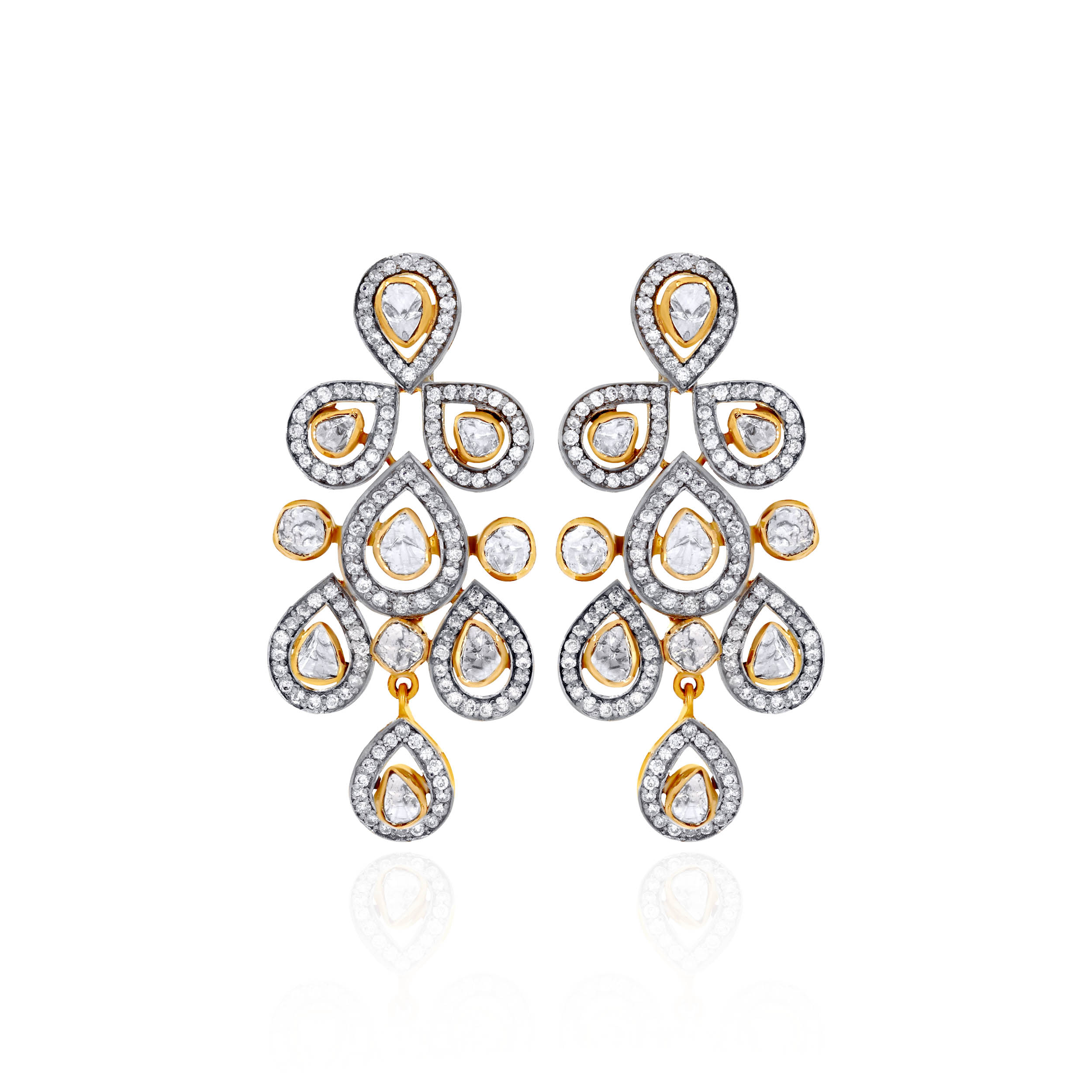 Velvet Poise Chandelier Diamond Earrings - Senco Gold and Diamonds