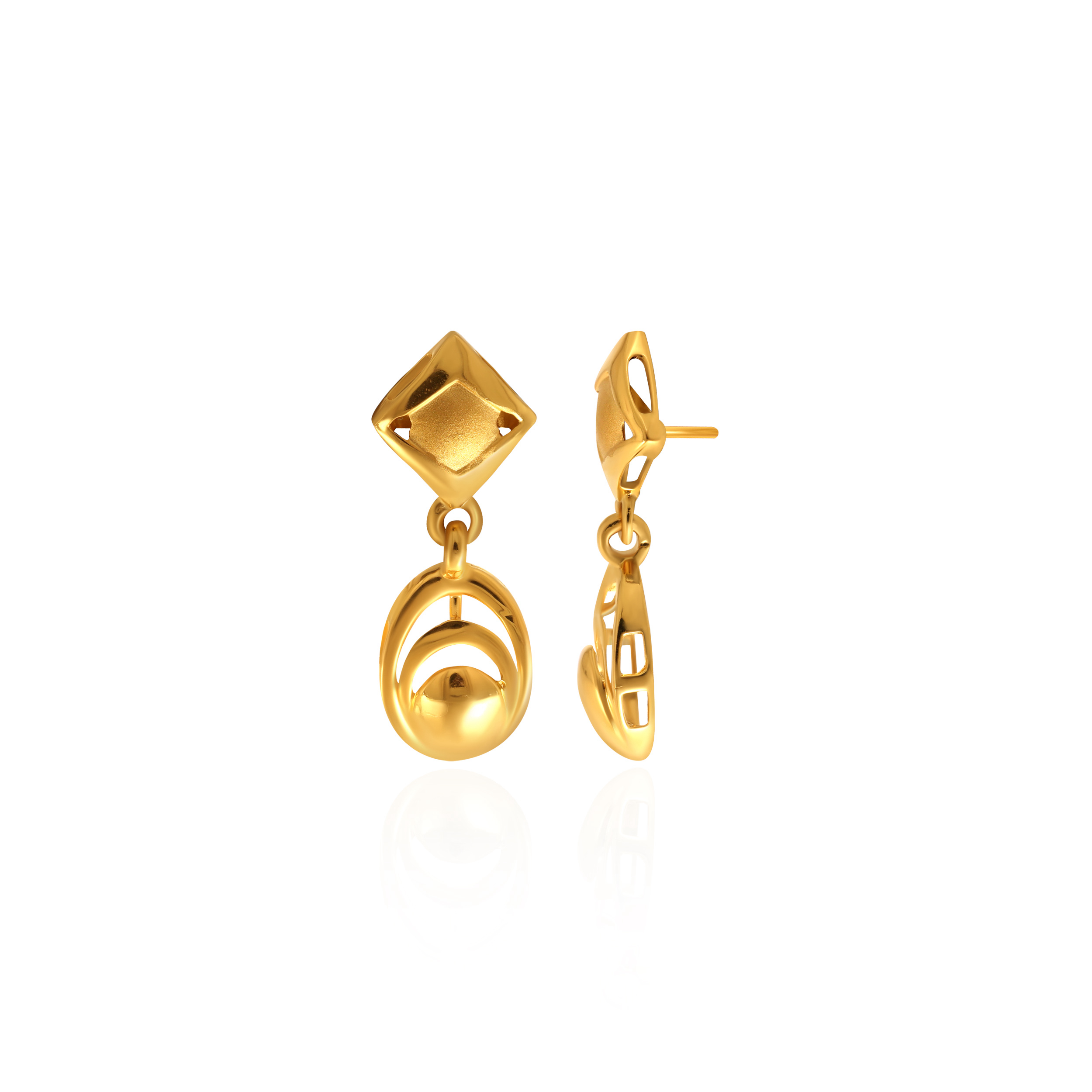Everyday Style Gold Drop Earrings - Senco Gold and Diamonds